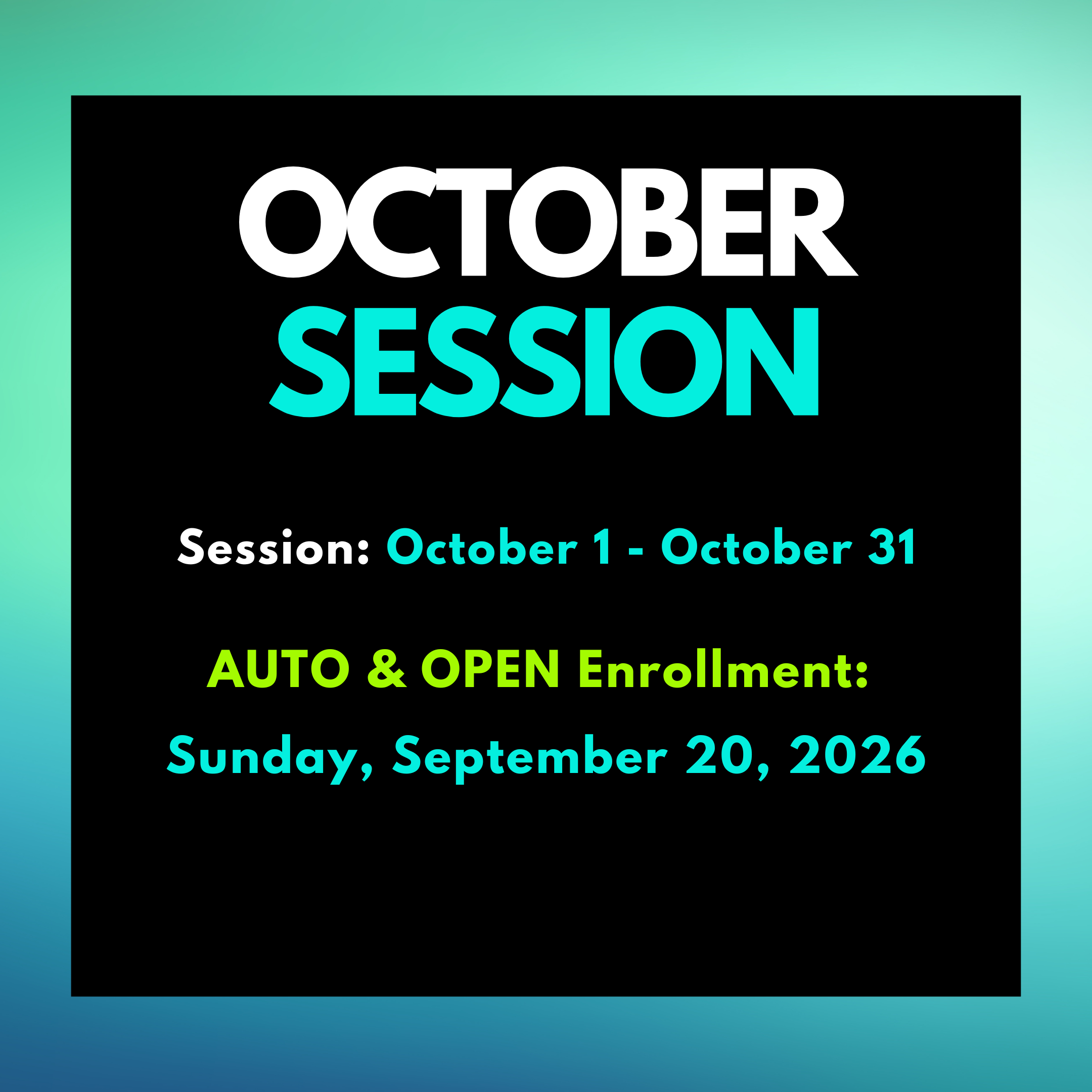 October Rec Session