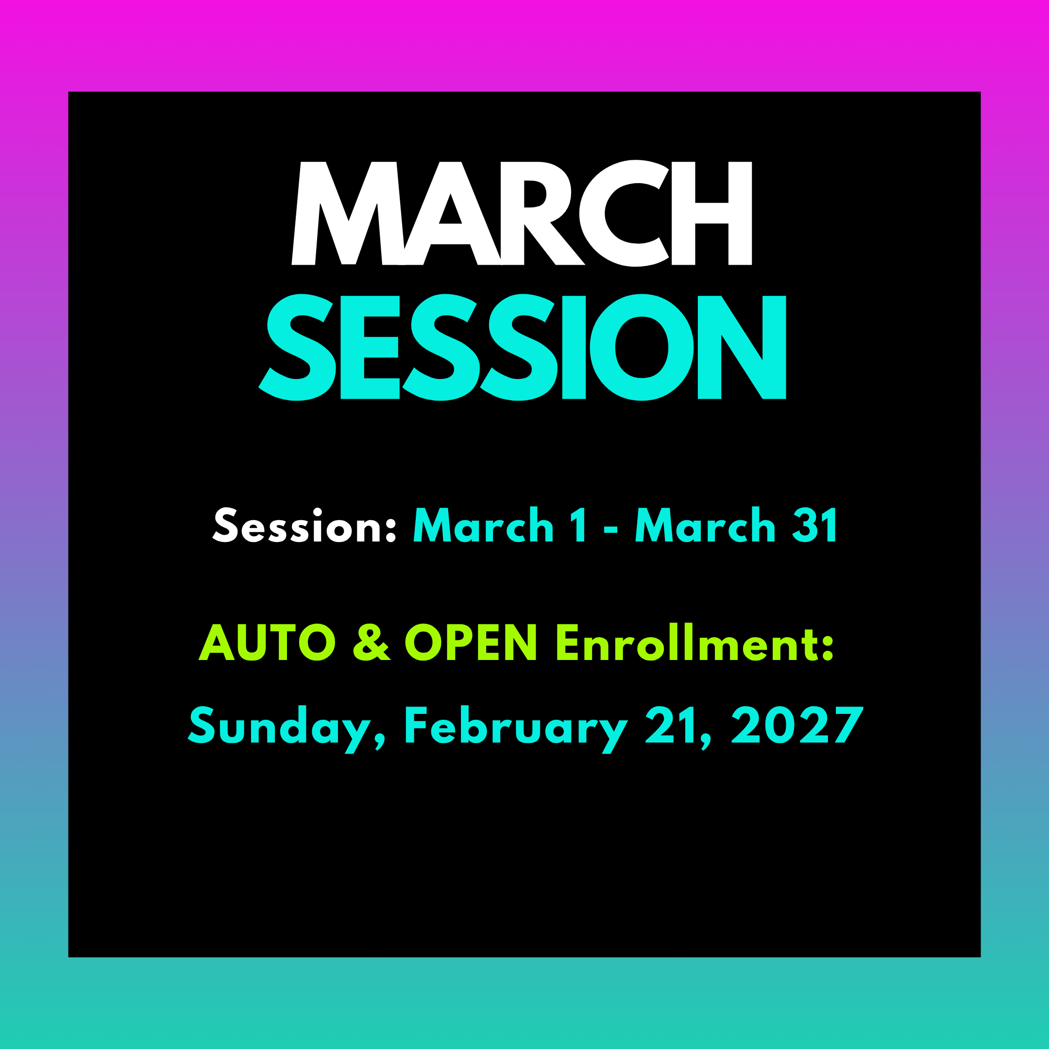 March Rec Session