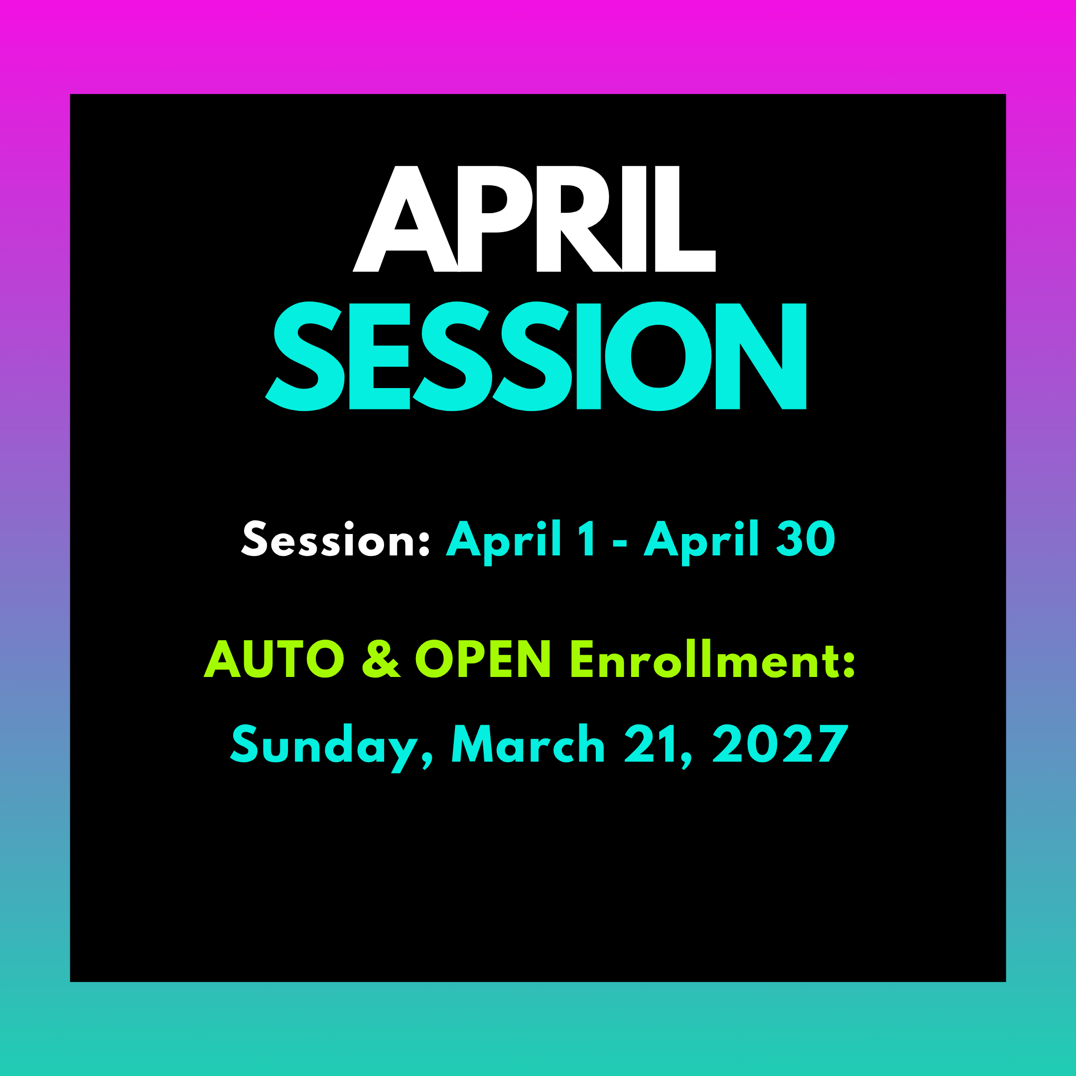 April Rec Session
