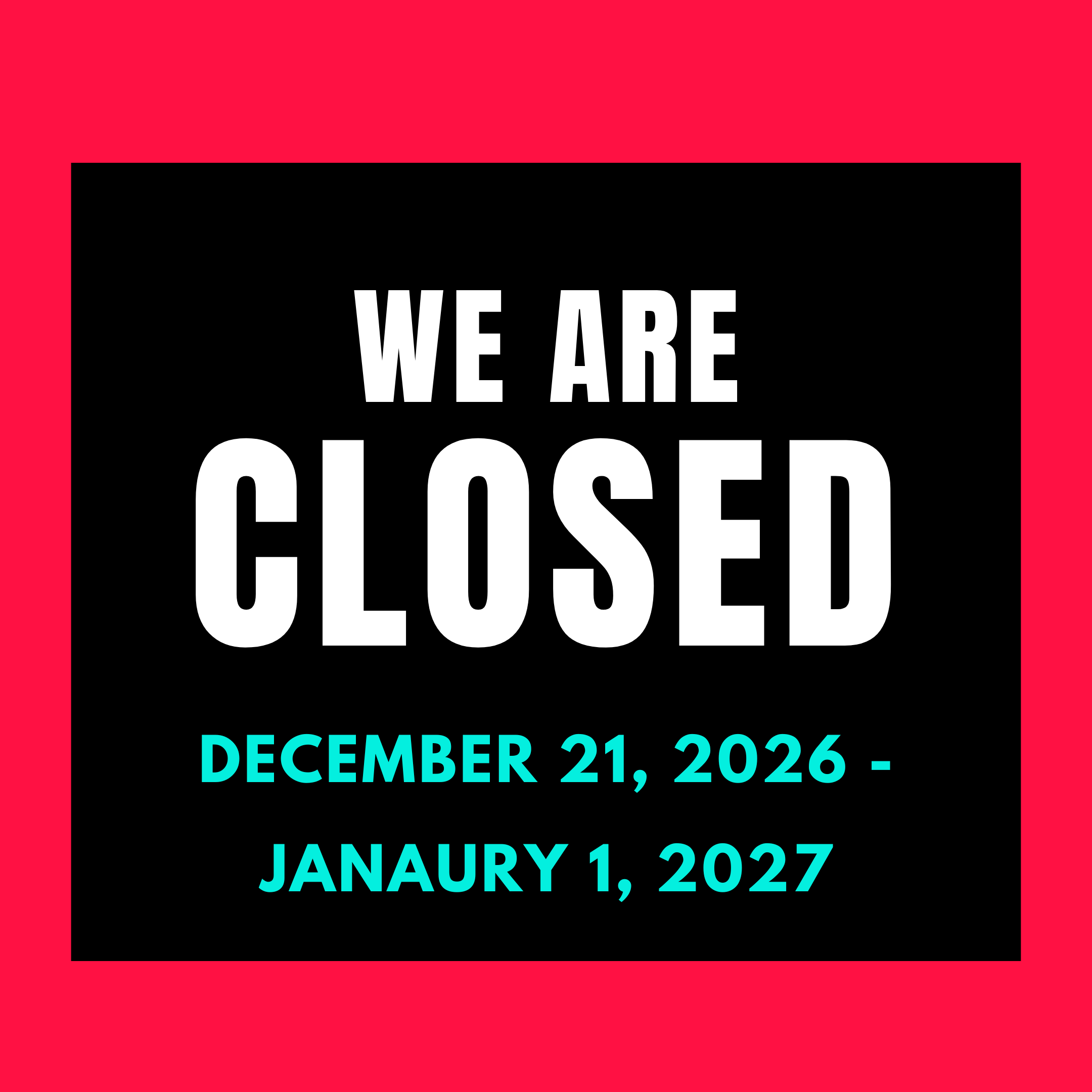 We Are Closed