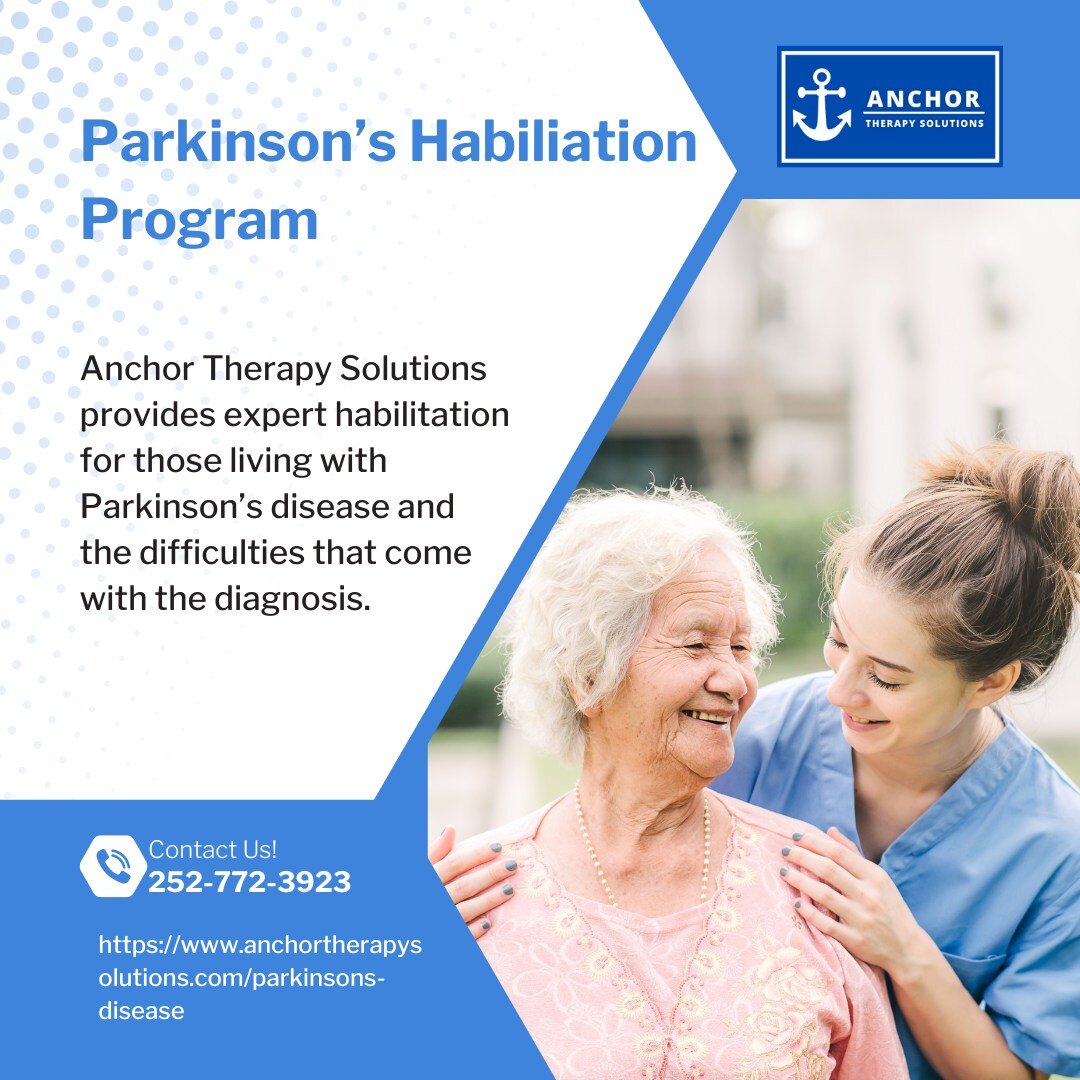 We are proud to re-introduce our Parkinson's Habilitation Program! 💪

At Anchor Therapy Solutions, we understand the challenges that come with Parkinson's disease, and we're committed to helping individuals live their best lives. Our specialized pro