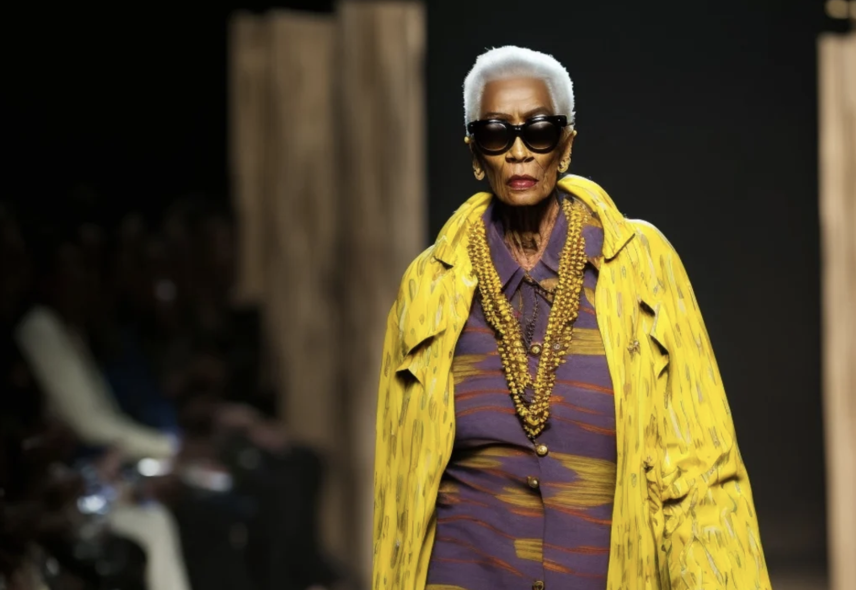 Nigerian AI artist creates a fashion show for elderly people