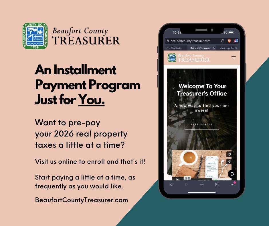 Want to get a head start on your 2026 Real Property Taxes? The Installment Program allows you to pre-pay your real property taxes a little at a time throughout the year.

Reduce the burden of a lump-sum payment and plan ahead. Learn more about the In