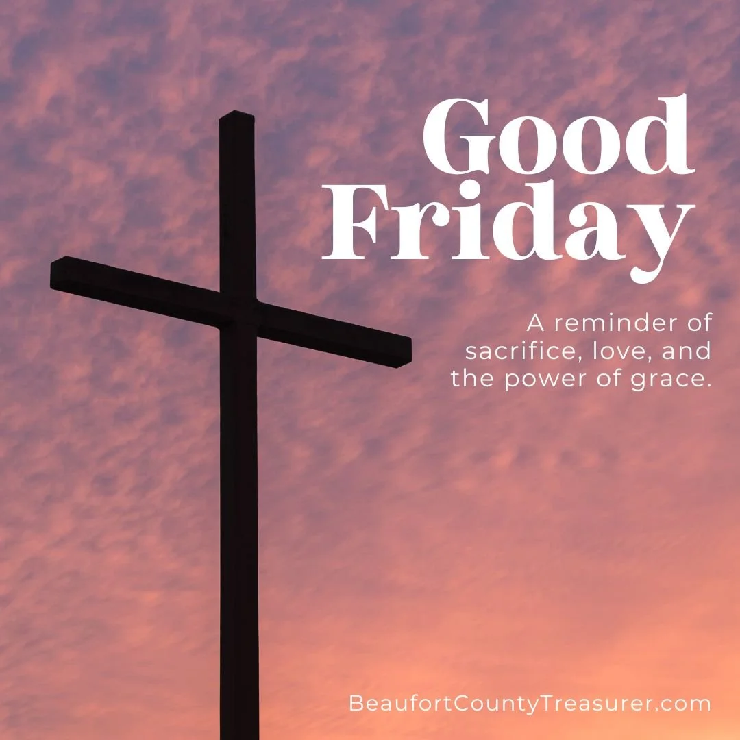 ✝️ Con motivo del Viernes Santo, la Oficina del Tesorero permanecerá cerrada.

El Viernes Santo es un momento para la reflexión tranquila y la gratitud. Les deseamos a usted y a su familia un día tranquilo y lleno de significado.

El horario habitual se reanudará el lunes, 4 de