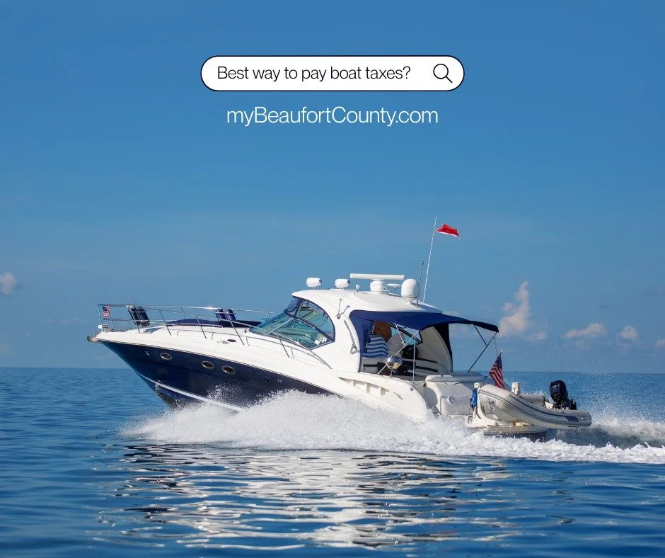 🚤 Summer is almost here&hellip; time to get back on the water! 

Before you set sail, make sure your boat registration is up to date so you can enjoy smooth sailing all season long.

Skip the lines and renew online at myBeaufortCounty.com 
Quick, ea