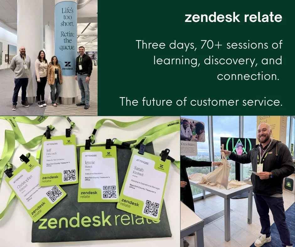 Last week, four of our team members had the opportunity to attend the Zendesk Relate Conference! 🎉

Our team returned inspired and excited to bring back new ideas, tools, and strategies to help create an even better customer service experience for o