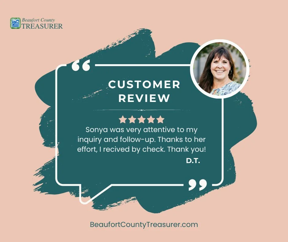 🌟 Shoutout to Sonya! 🌟

We&rsquo;re always proud to hear when our team members go the extra mile to help a taxpayer!

DT recently shared this kind feedback about their experience with Sonya:

&ldquo;Sonya was very attentive to my inquiry and follow