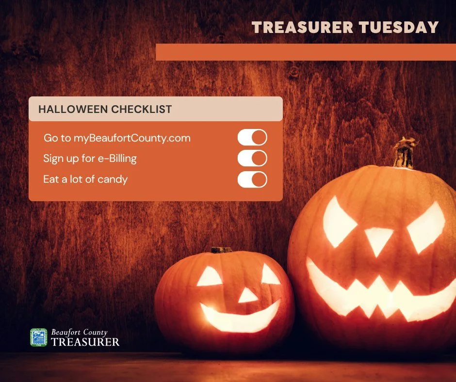 💡 TREASURER TUESDAY: GO PAPERLESS WITH E-BILLING!

Did you know you can receive your property tax bills electronically through myBeaufortCounty?

Signing up for e-billing means:
✅ Convenient and reliable access to your tax bills
✅ No relying on USPS