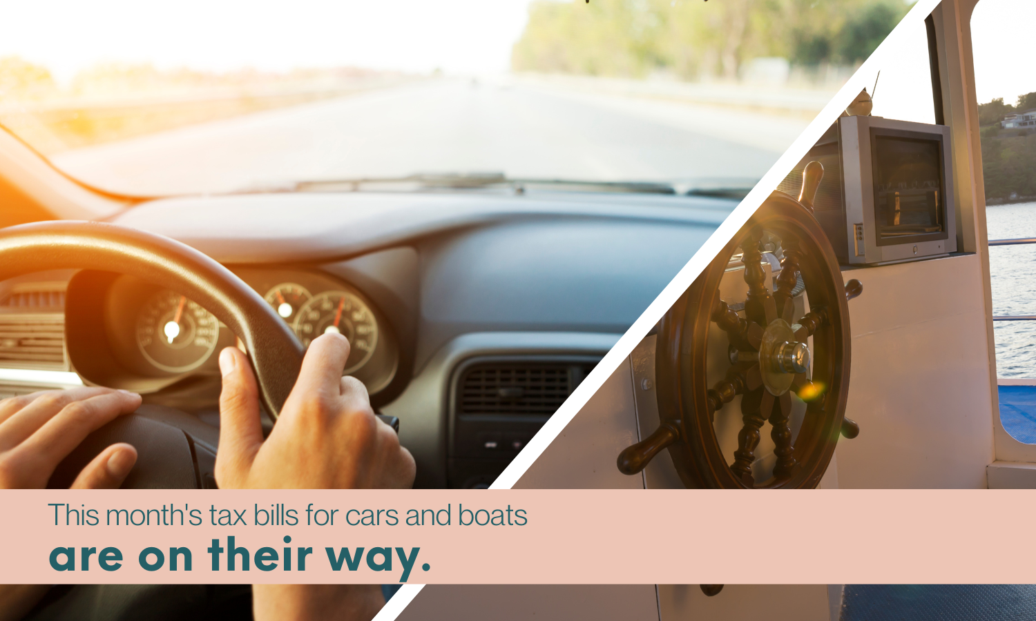 If your boat or car registration is due, your tax bill is on its way