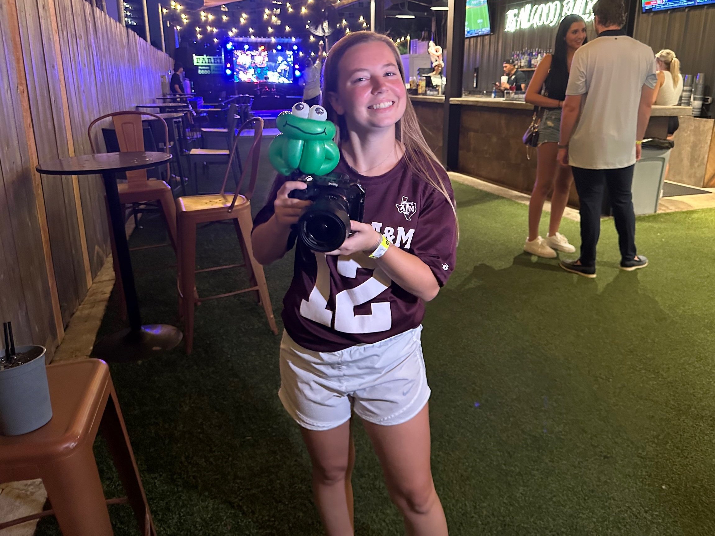 Karlie Morton, photographer, at Good Bull Icehouse, College Station (Copy)