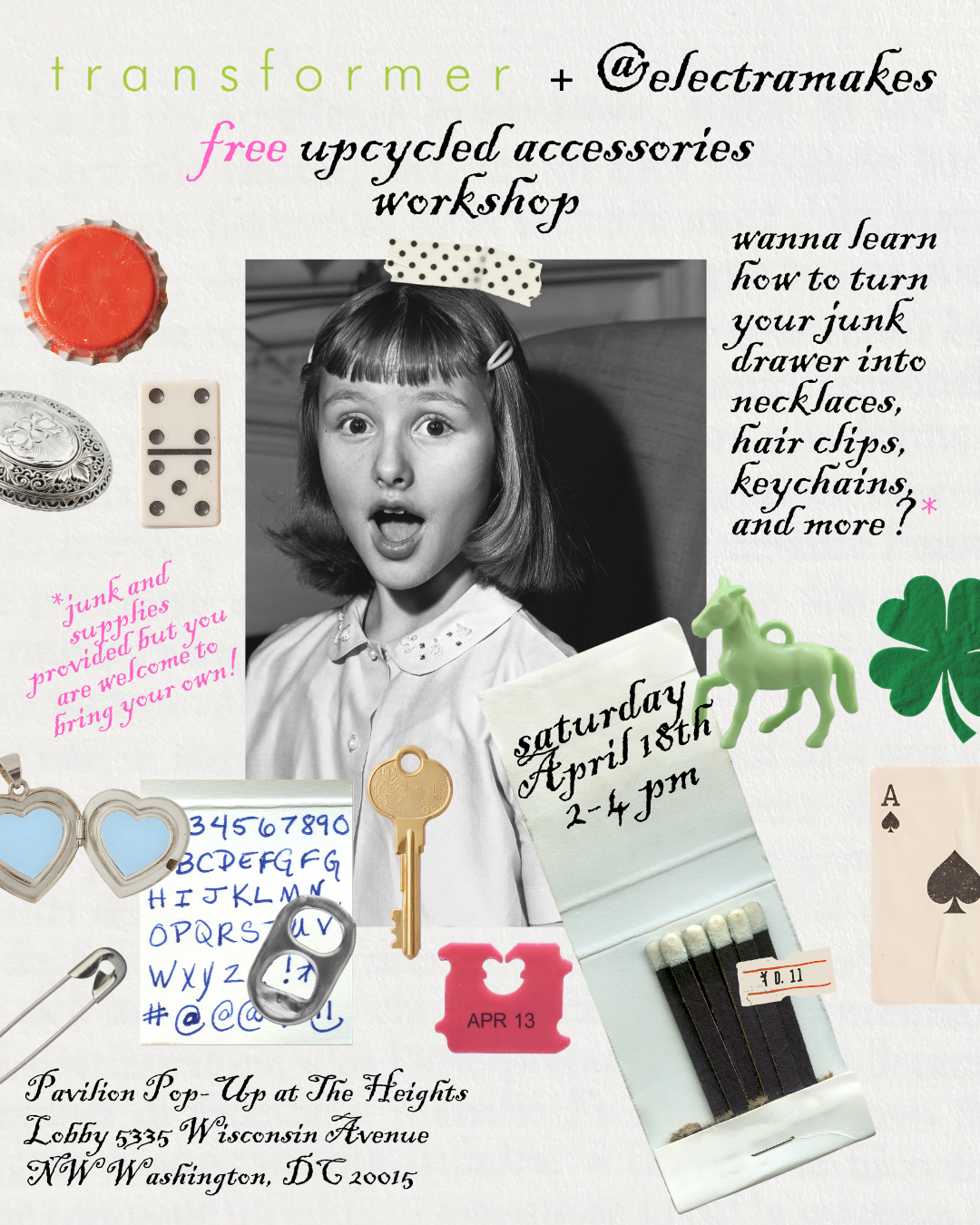 A Distinct Terror: Upcycled Accessory Workshop with FlatFile artist Electra Pelias