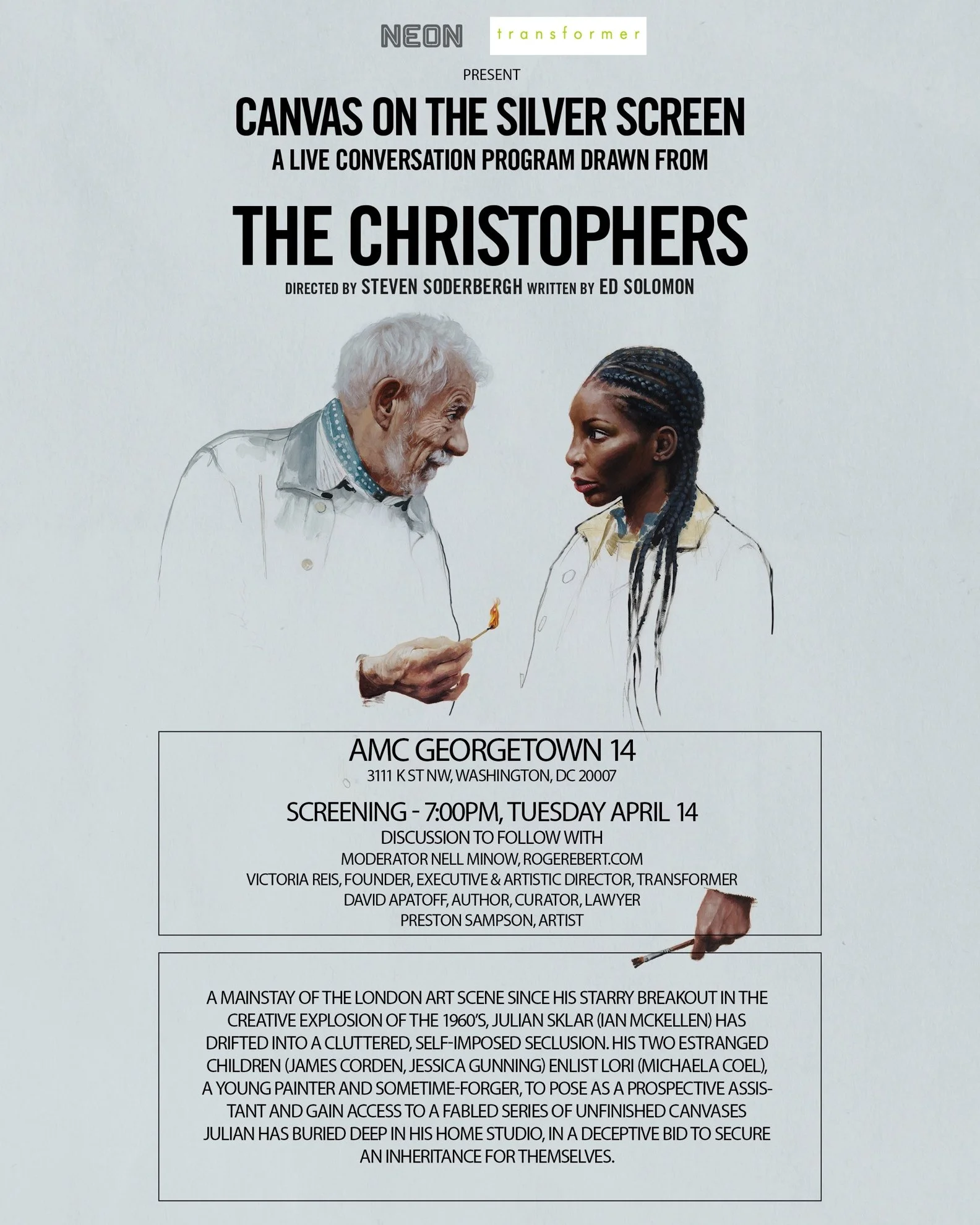 CANVAS ON THE SILVER SCREEN: A live conversation program drawn from THE CHRISTOPHERS