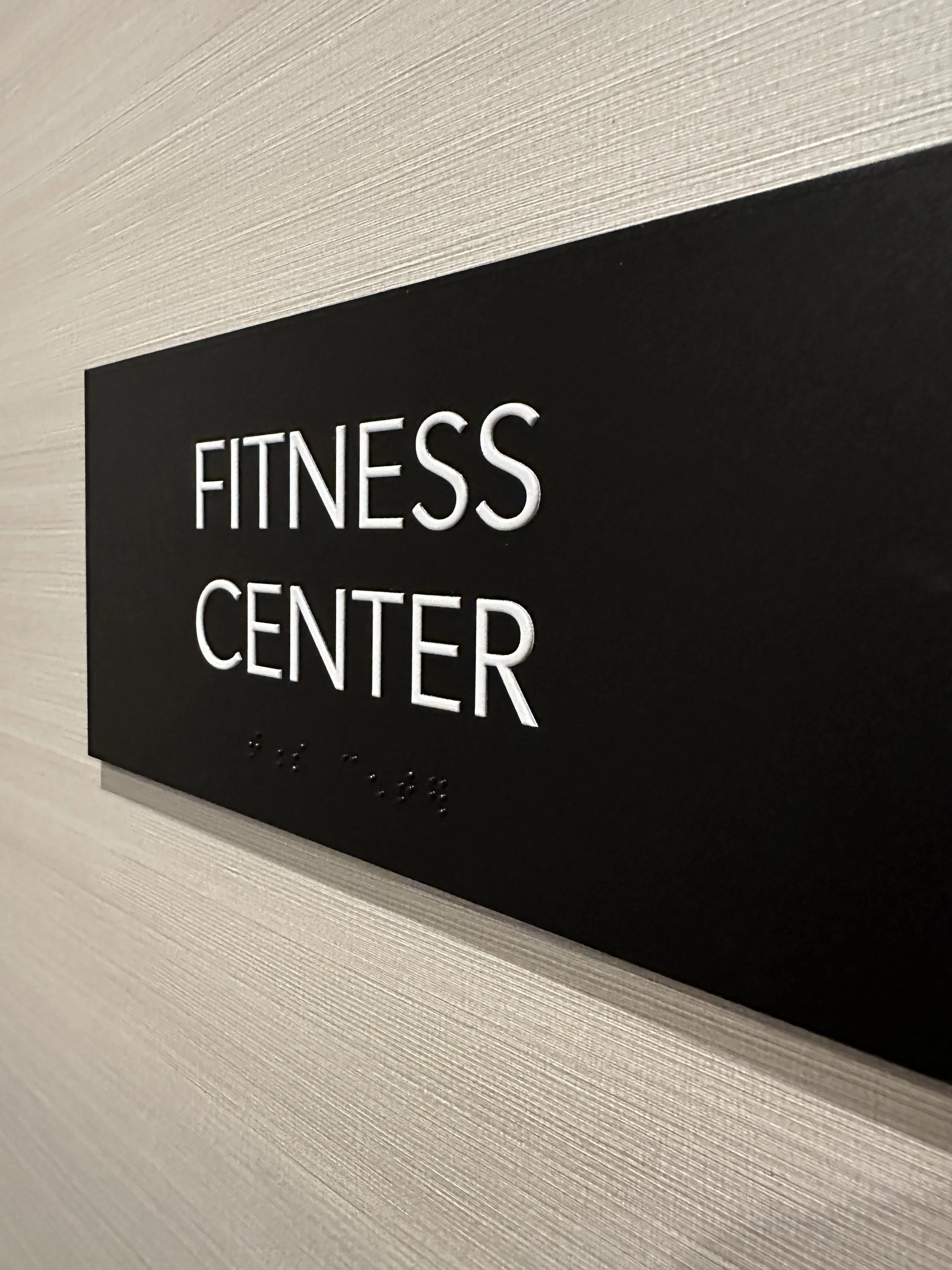 Tactile fitness center side view