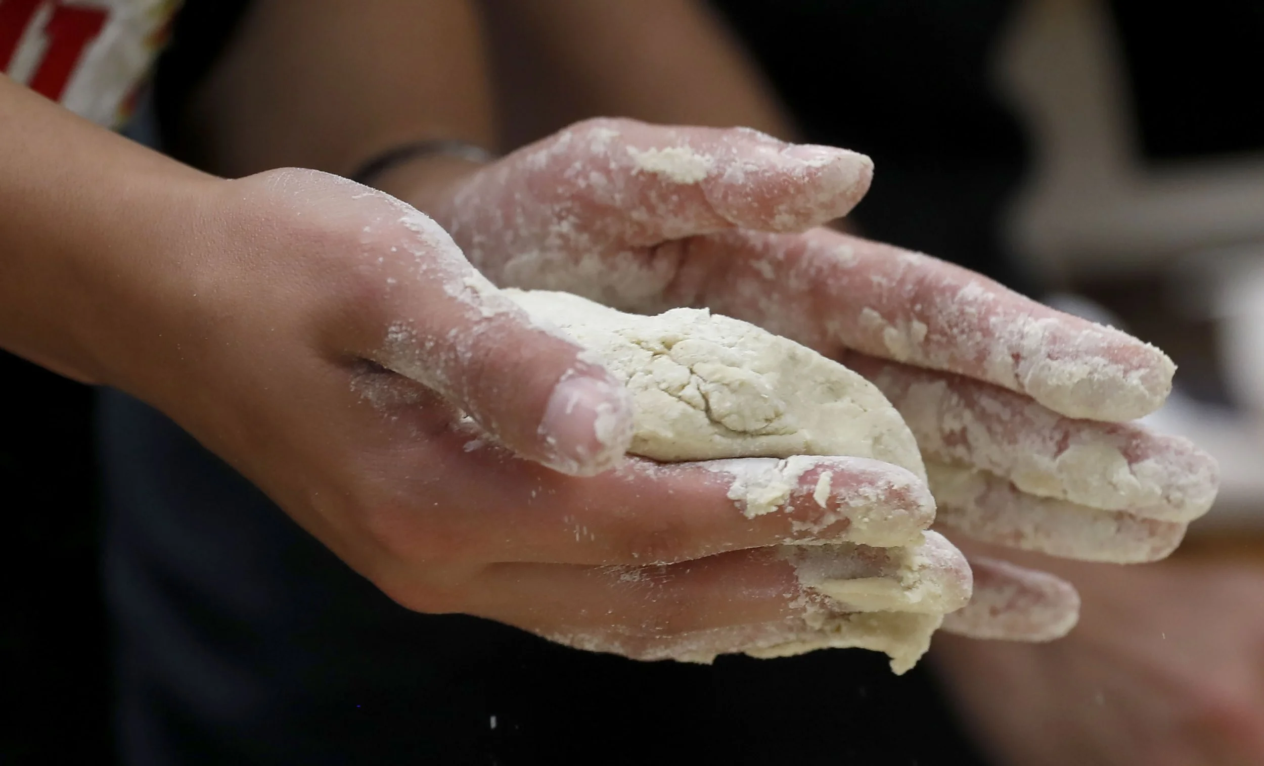  Jo Long cooks bannock, a fried bread with Indigenous roots, at the First Nations Educational and Culture Center on Tuesday, Nov. 8, 2021 at Indiana University Bloomington. Long functions as the vice president of the Native American Student Associati
