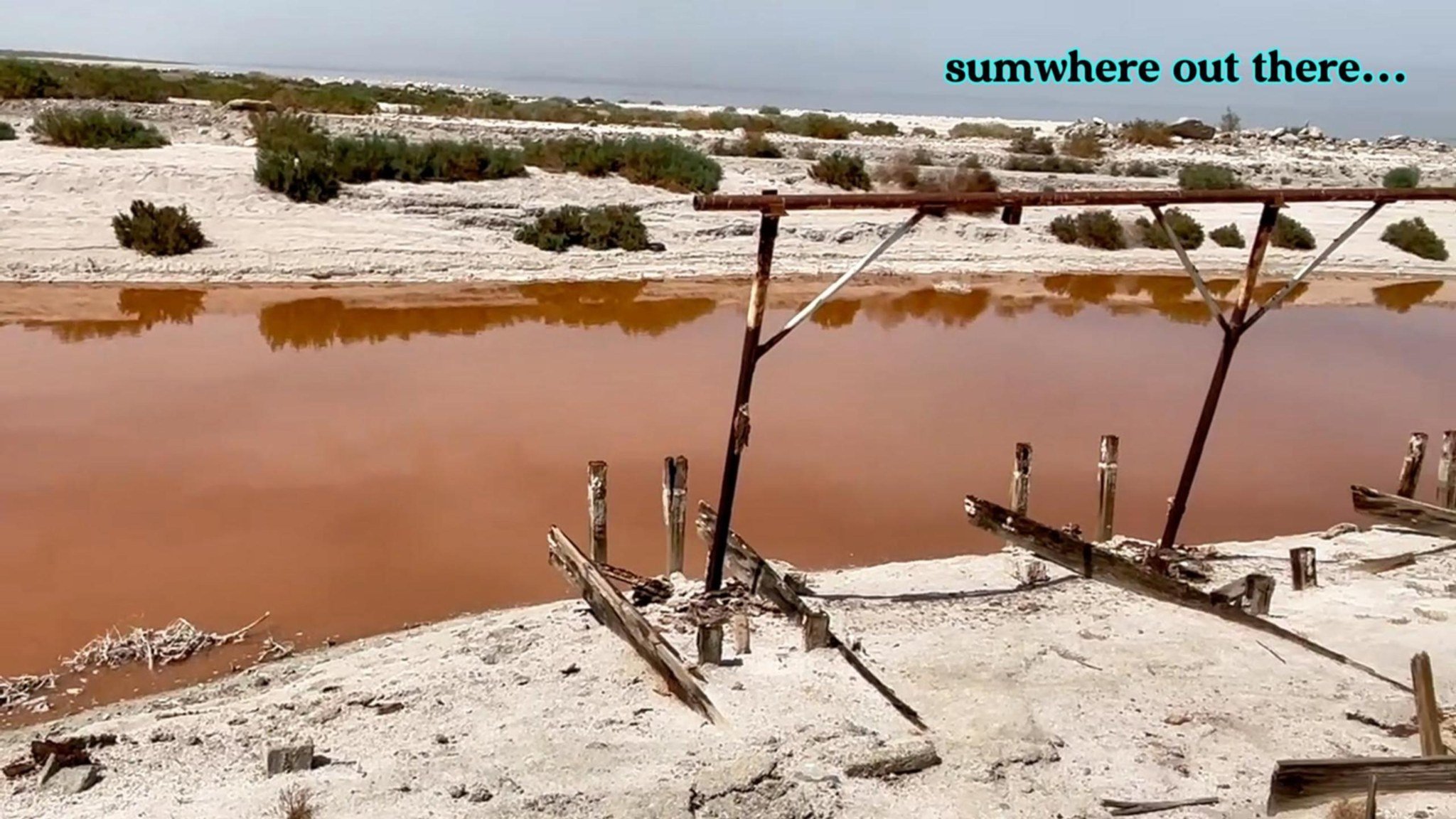 🏚️ Welcome to Desert Shores.
Once a dream&hellip; now dust.
This place has echoes.

In the latest episode of Sumwhere Out There, I pull off the road and into the strange silence of the Salton Sea &mdash; exploring crumbling buildings, abandoned trai