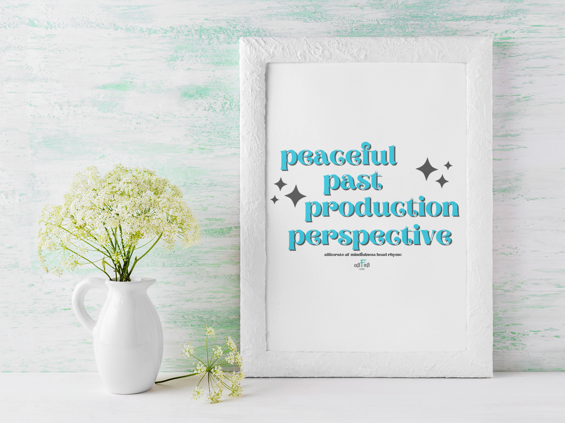 Peaceful Past Production Perspective V1 Digital Download Mental Health Mindfulness Printable PDF