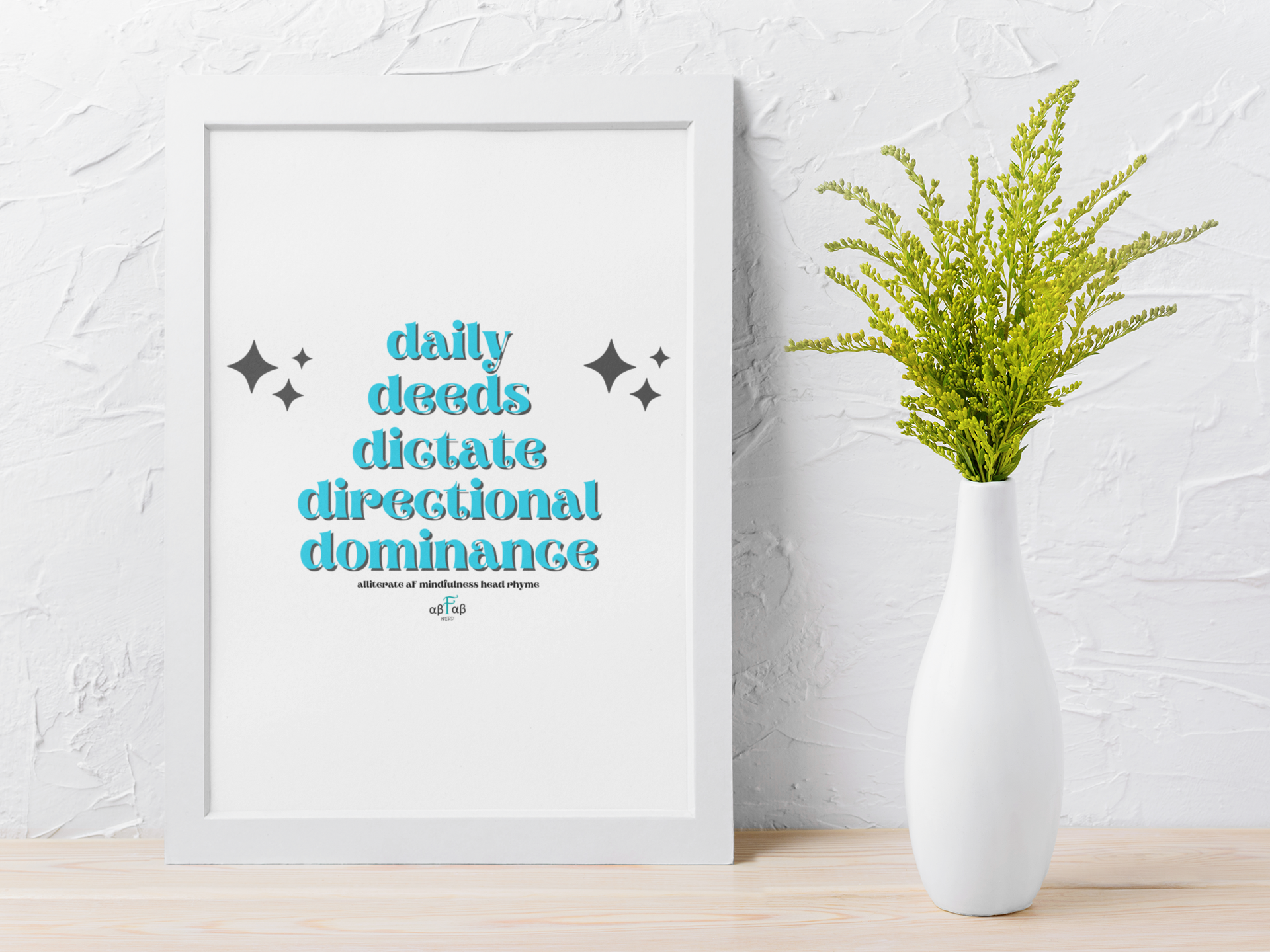 Daily Deeds Dictate Directional Dominance V1 Digital Download Mental Health Mindfulness Printable PDF