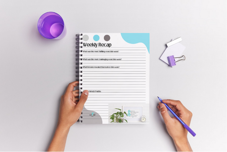 Journaling Planner Pages for ADHD Printable PDF Sunday to Saturday Seeking Self-Awareness Solidifies Spatial Significance