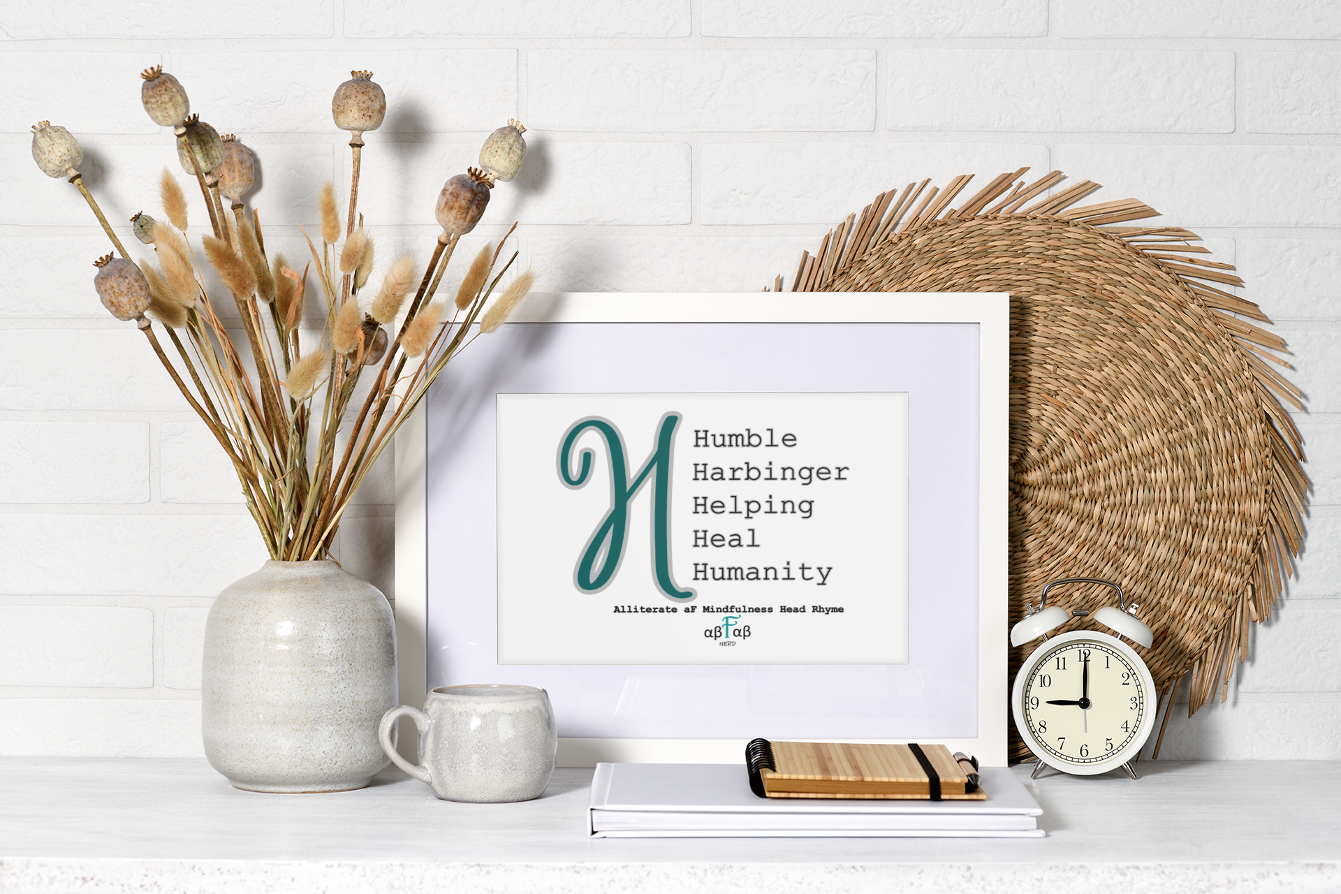Humble Harbinger Helping Heal Humanity V2 Digital Download Mental Health Mindfulness Printable PDF