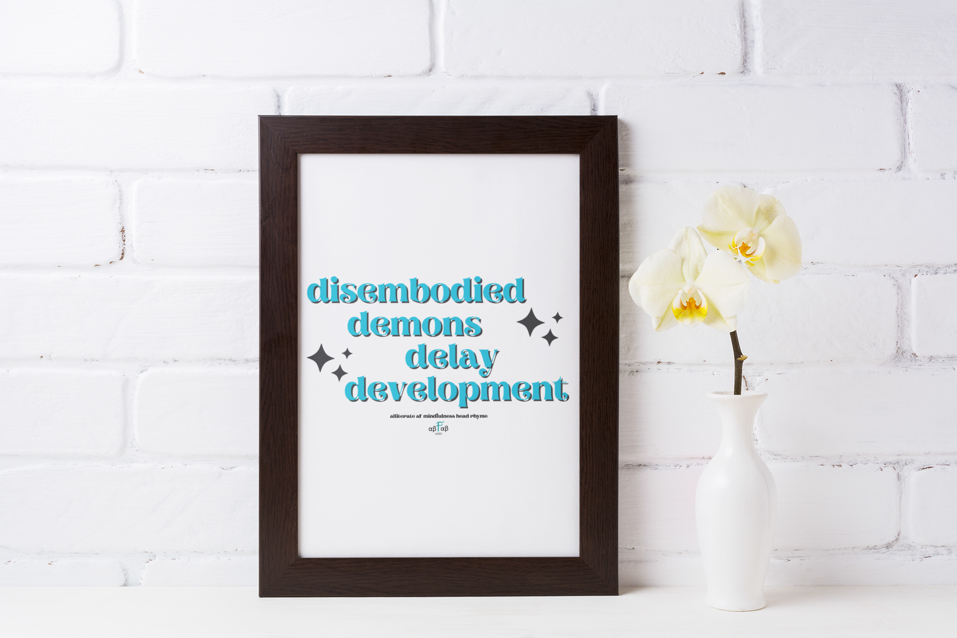Disembodied Demons Delay Development V1 Digital Download Mental Health Mindfulness Printable PDF