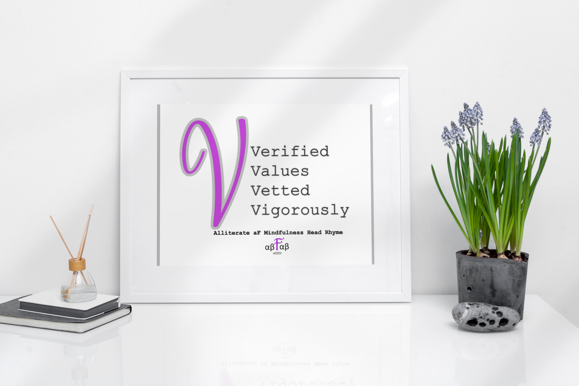 Verified Values Vetted Vigorously V2 Digital Download Mental Health Mindfulness Printable PDF