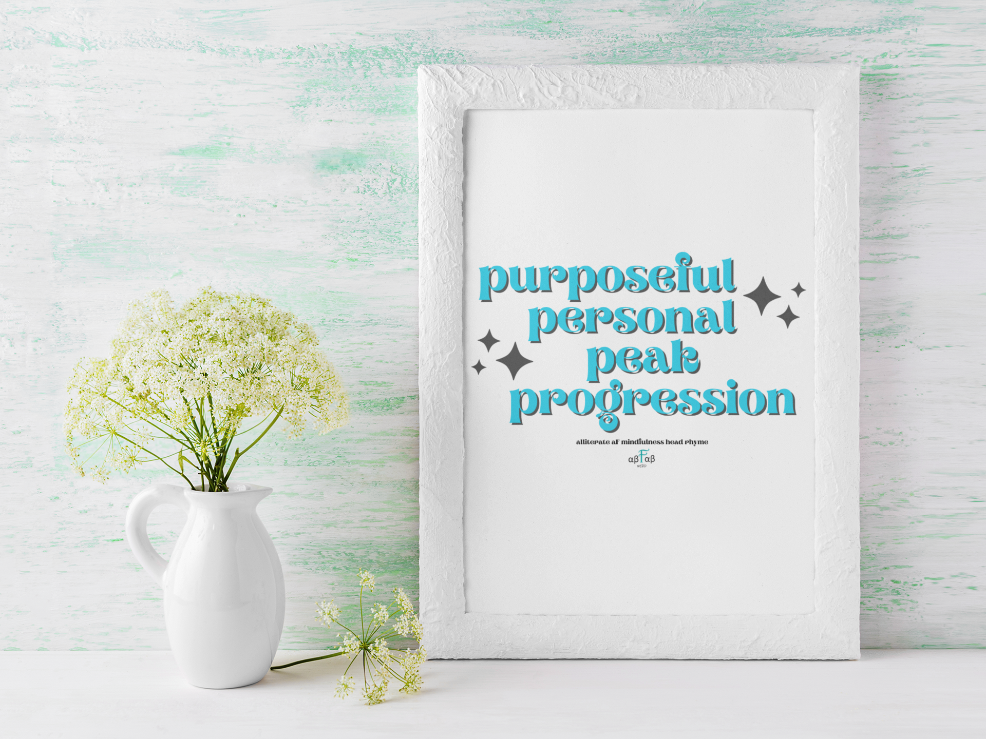 Purposeful Personal Peak Progression V1 Digital Download Mental Health Mindfulness Printable PDF
