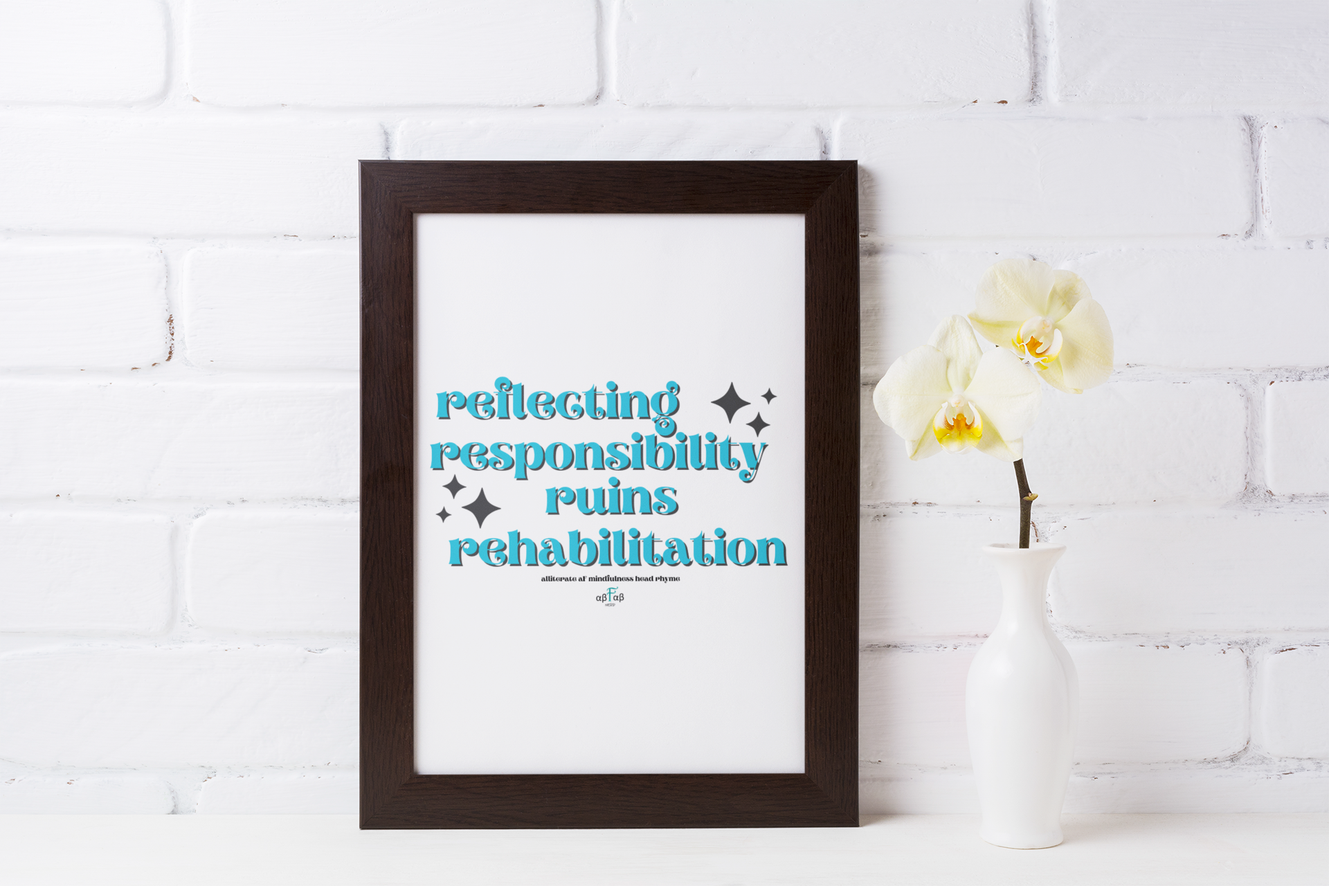 Reflecting Responsibility Ruins Rehabilitation V1 Digital Download Mental Health Mindfulness Printable PDF