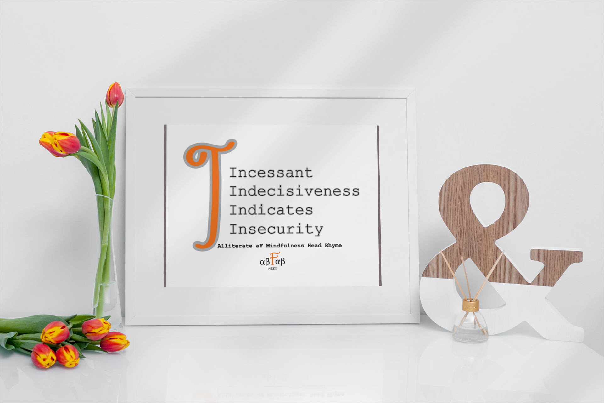 Incessant Indecisiveness Indicates Insecurity V2 Digital Download Mental Health Mindfulness Printable PDF
