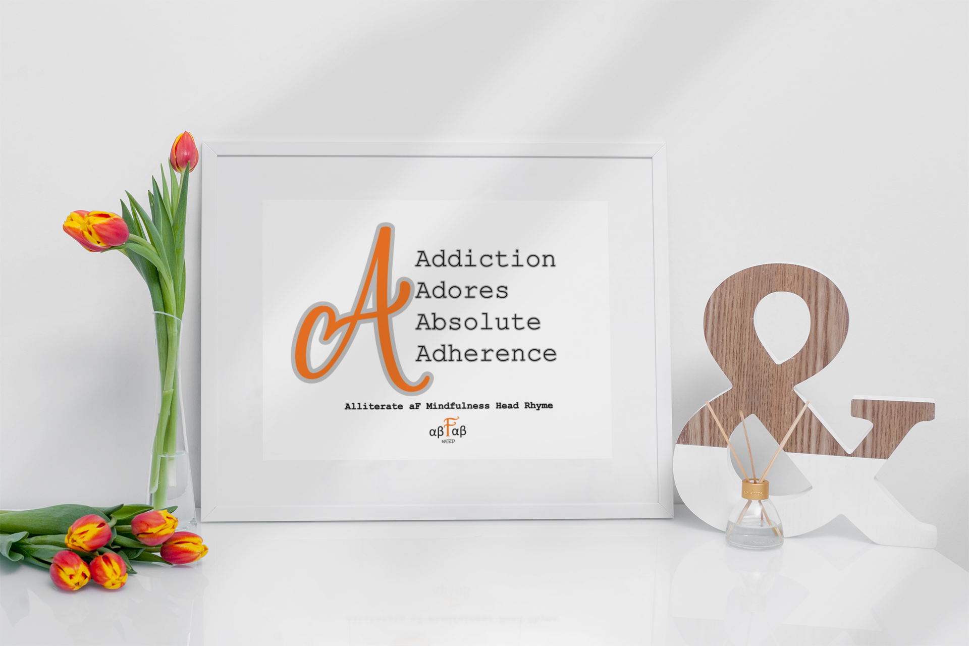 Addiction Adores Absolute Adherence V2 Digital Download Mental Health Mindfulness Printable PDF