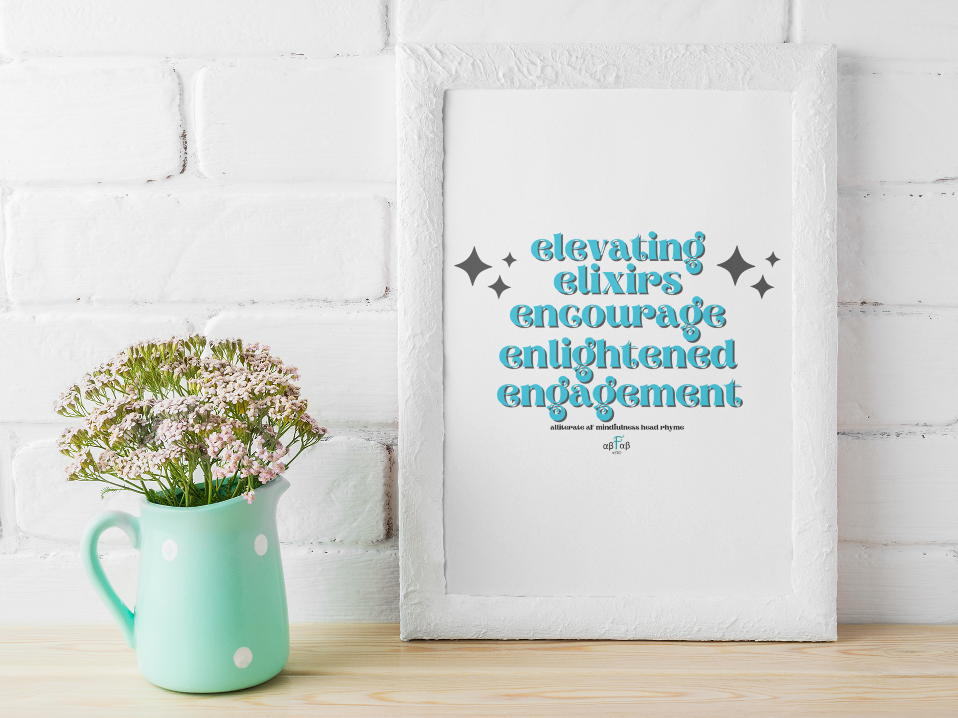 Elevating Elixirs Encourage Enlightened Engagement V1 Digital Download Mental Health Mindfulness Printable PDF