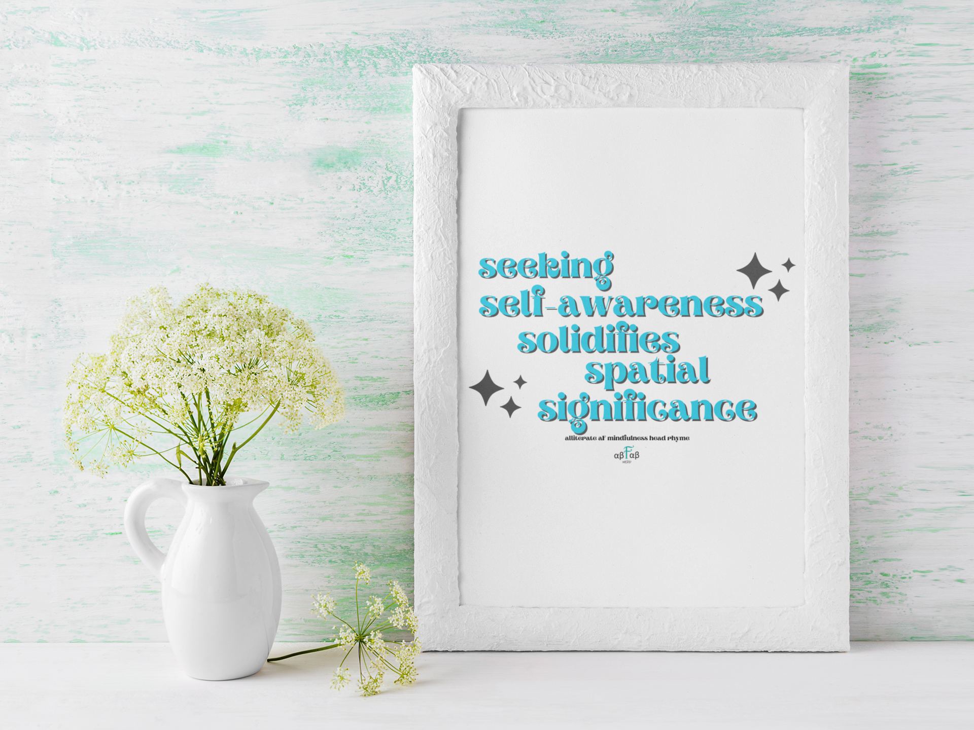 Seeking Self-Awareness Solidifies Spatial Significance V1 Digital Download Mental Health Mindfulness Printable PDF