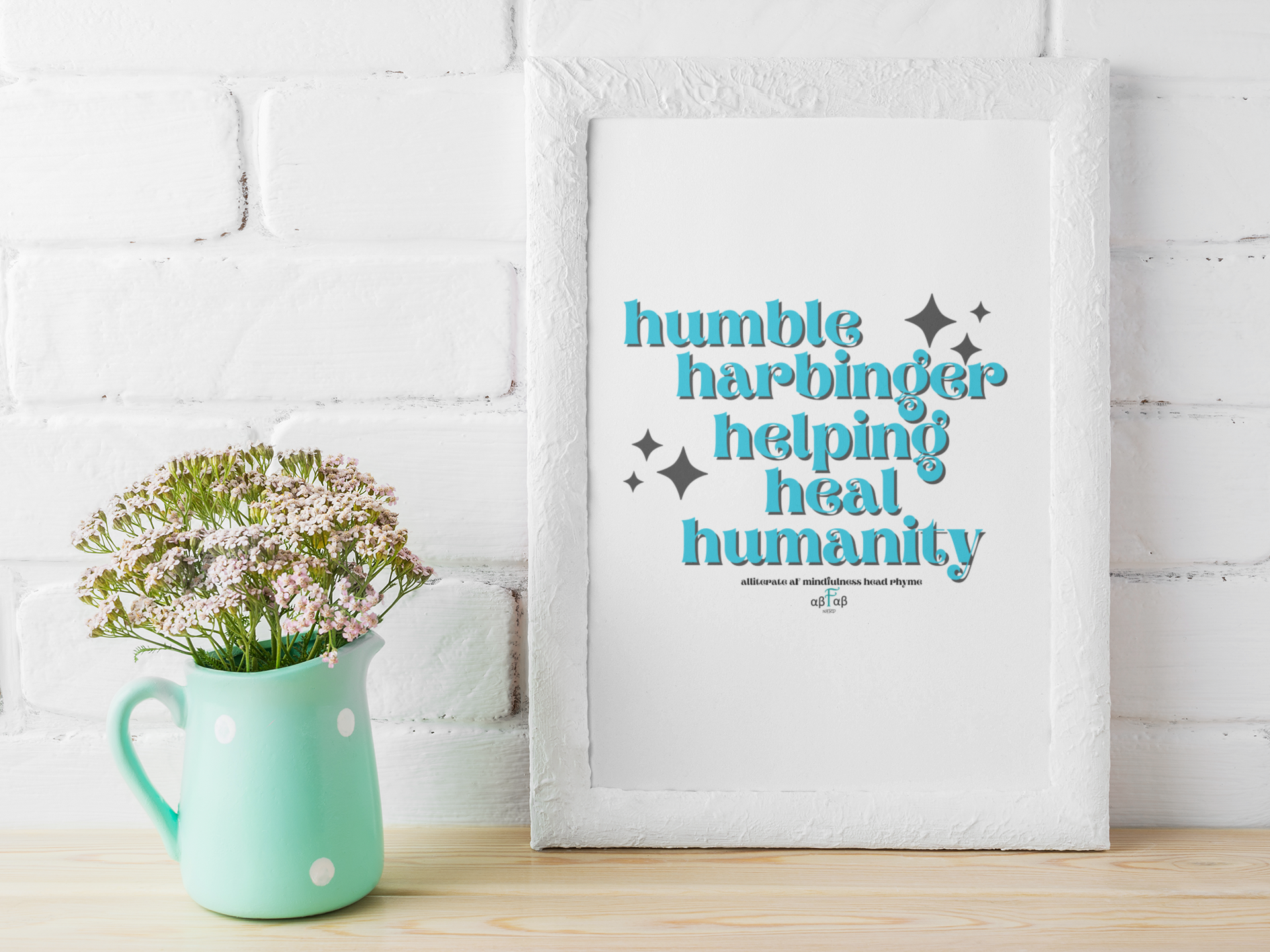 Humble Harbinger Helping Heal Humanity V1 Digital Download Mental Health Mindfulness Printable PDF