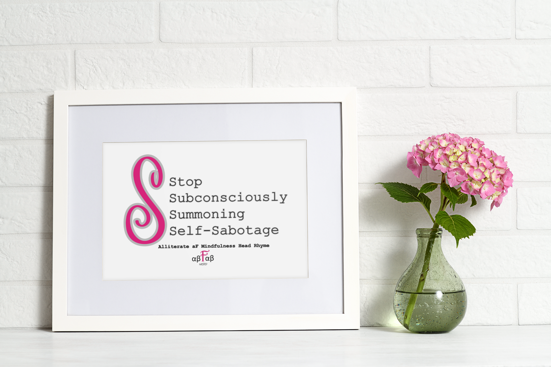 Stop Subconsciously Summoning Self-Sabotage V2 Digital Download Mental Health Mindfulness Printable PDF