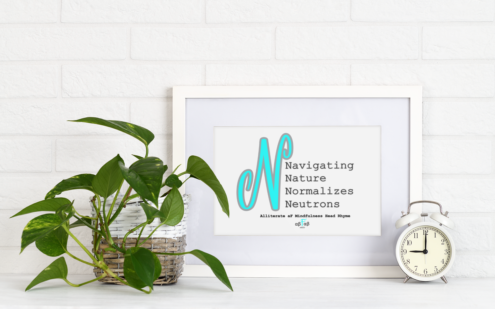 Navigating Nature Normalizes Neutrons V2 Digital Download Mental Health Mindfulness Printable PDF