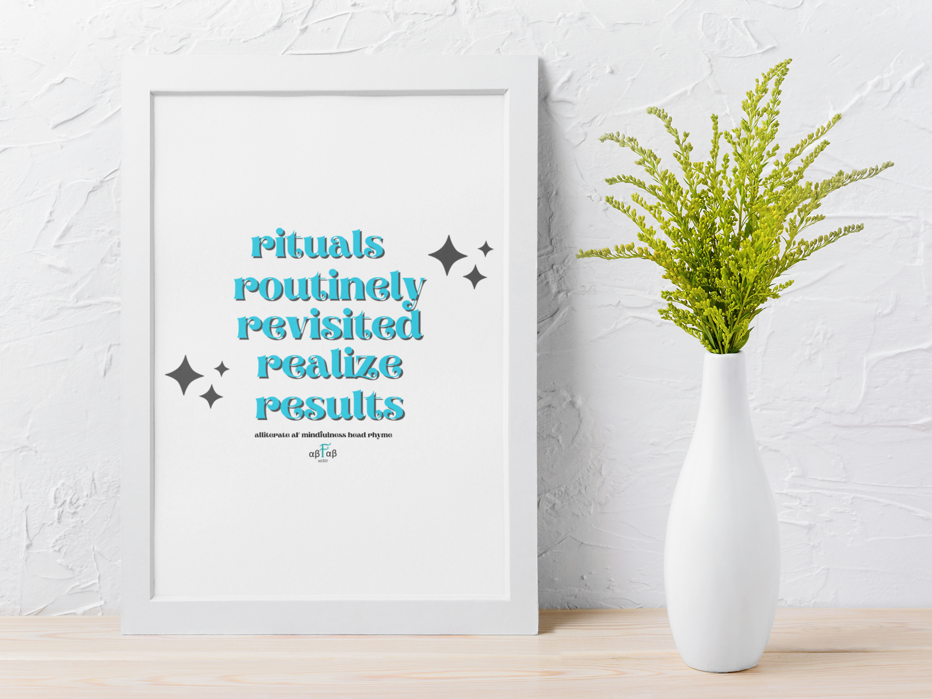 Rituals Routinely Revisited Realize Results V1 Digital Download Mental Health Mindfulness Printable PDF