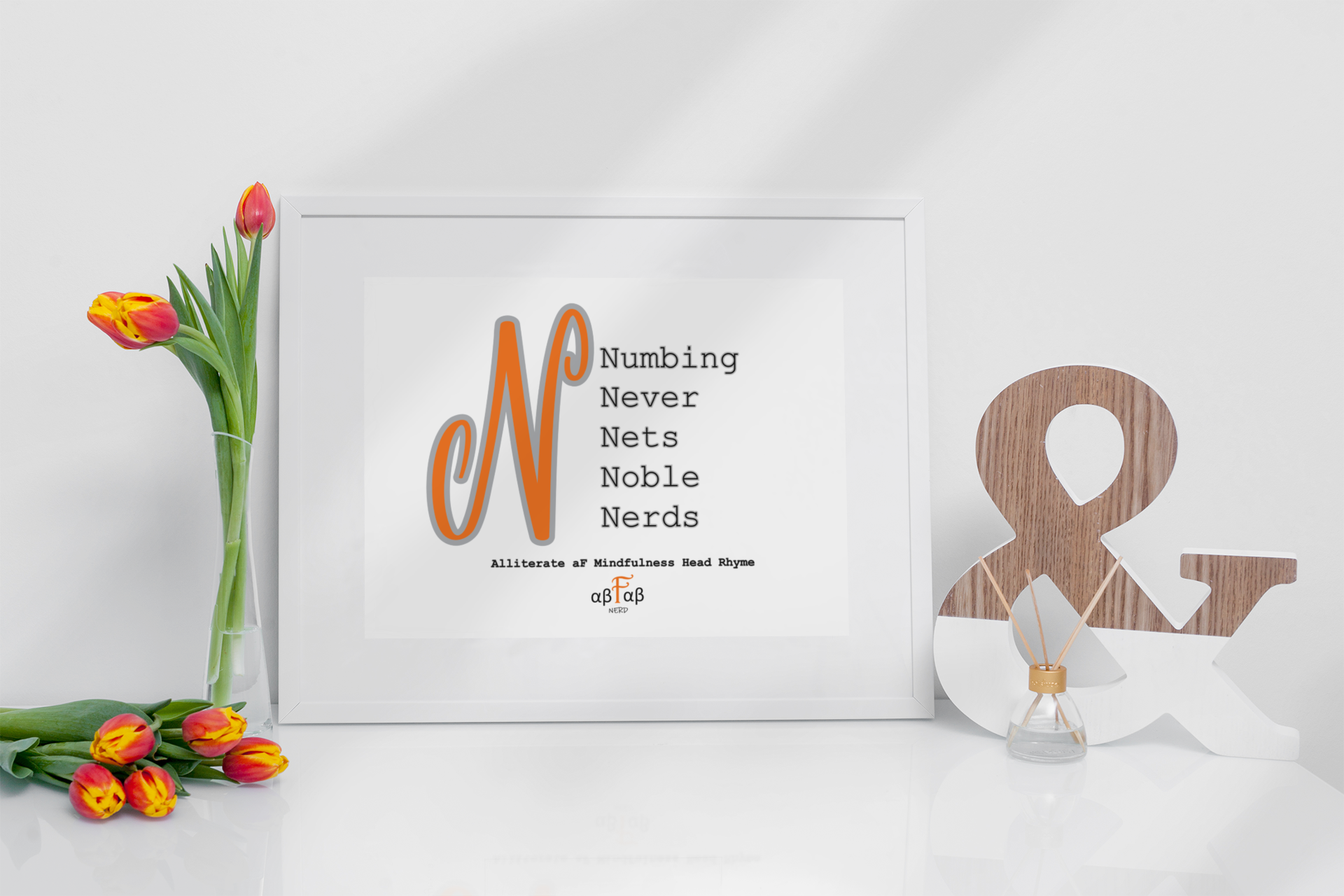Numbing Never Nets Noble Nerds V2 Digital Download Mental Health Mindfulness Printable PDF