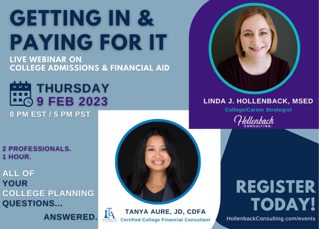 Getting In & Paying For It - A Conversation About College Admissions & Financial Aid