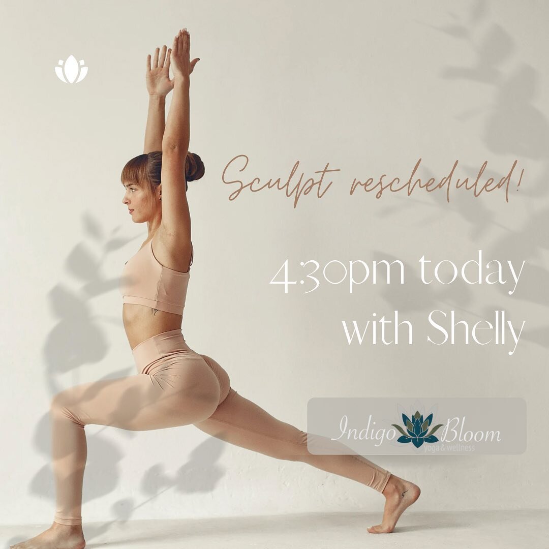 💃🏻 @shellytrain will ALWAYS make sure you make it to your mat💃🏻
&bull;
5:30am sculpt rescheduled &gt; 4:30pm today! 🤩
&bull;
Sign up now on MINDBODY for your daily dose of @shellytrain 😏
&bull;
#indigobloomyoga #fargoyoga