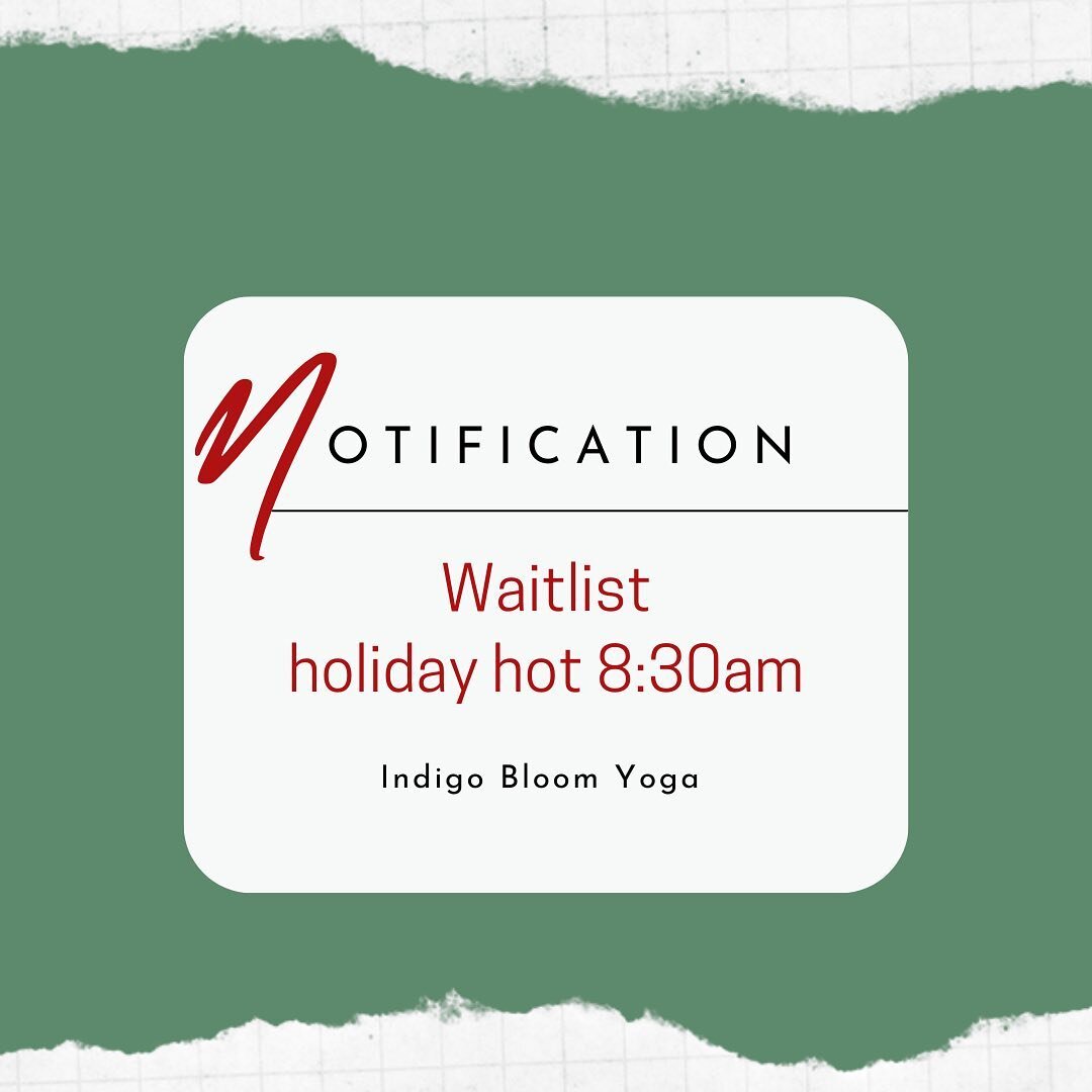 🎄WE ARE BOOKED🎄
&bull;
Our Holiday Hot class tomorrow morning is at capacity. You can join the waitlist on MINDBODY. PLEASE do not arrive at the studio unless you have received a confirmation email stating you have been moved off the waitlist. 💕
&