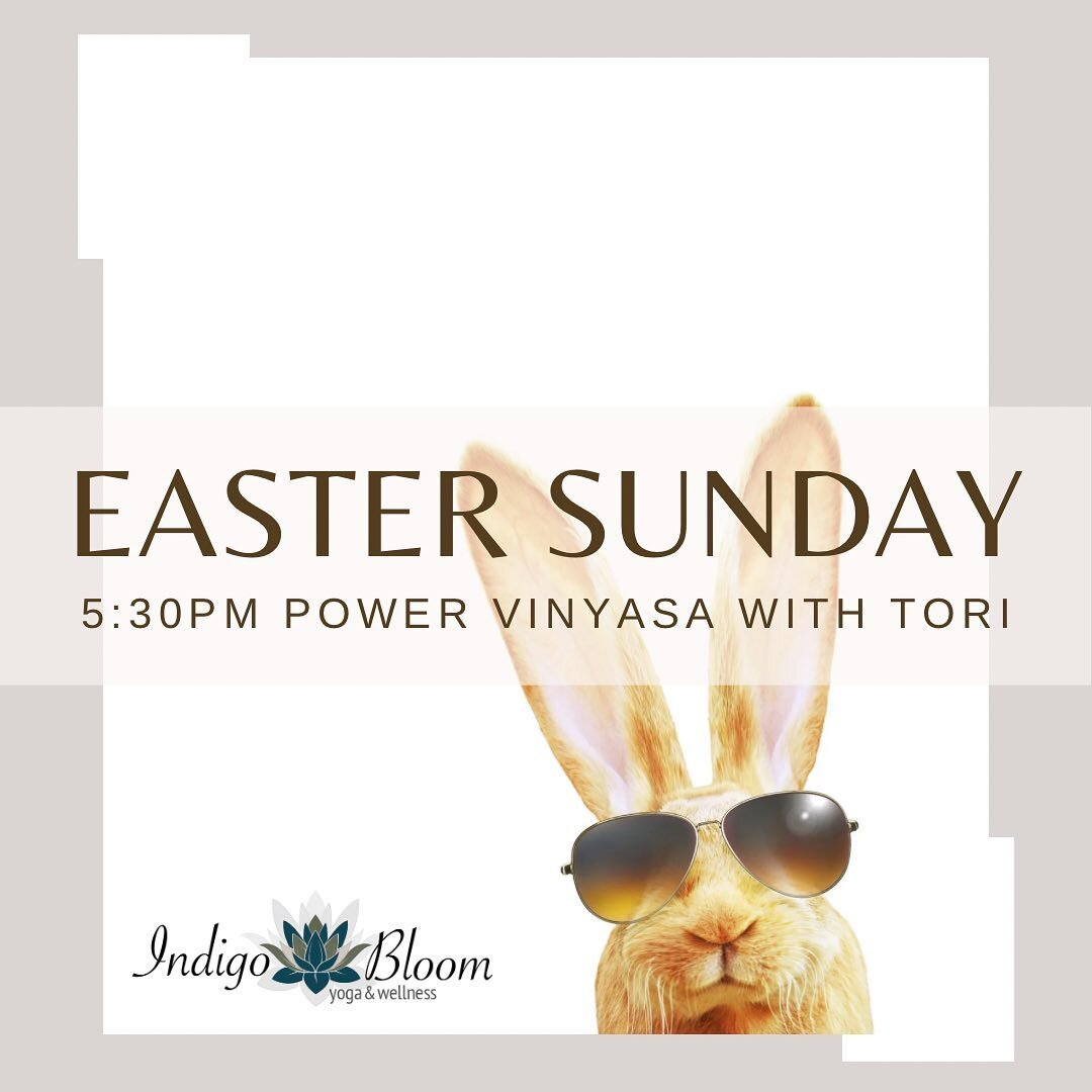 ✨🐰 sign up on MINDBODY🐰✨
&bull;
#easter #indigobloomyoga