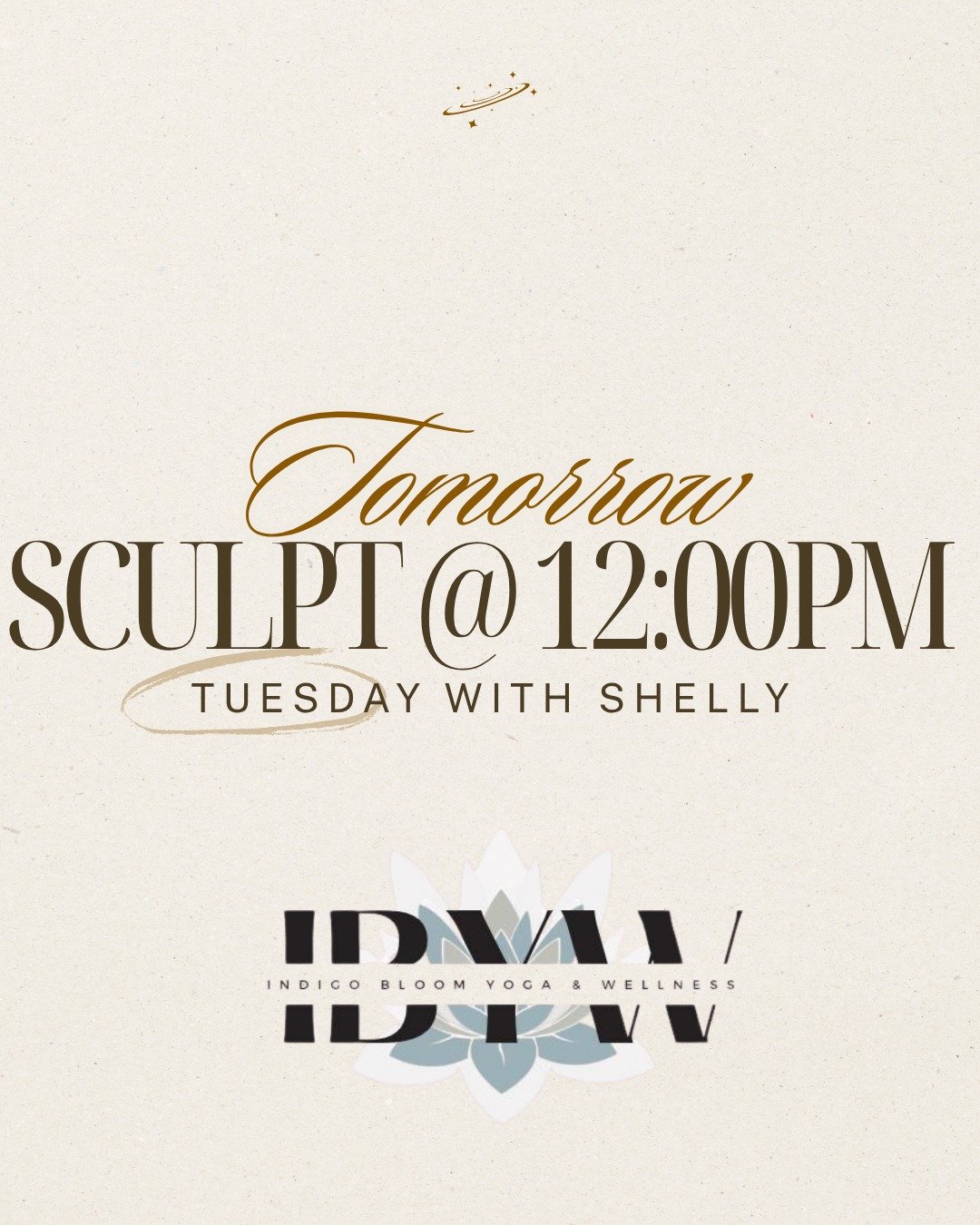 ✨It's on the schedule! Sorry Tuesday at 12:00pm disappeared -- We found it and booking is open on MINDBODY! Come rock it out with @shellytrain ✨ 
&bull;
#oops #indigbloomyoga #sculptyoga