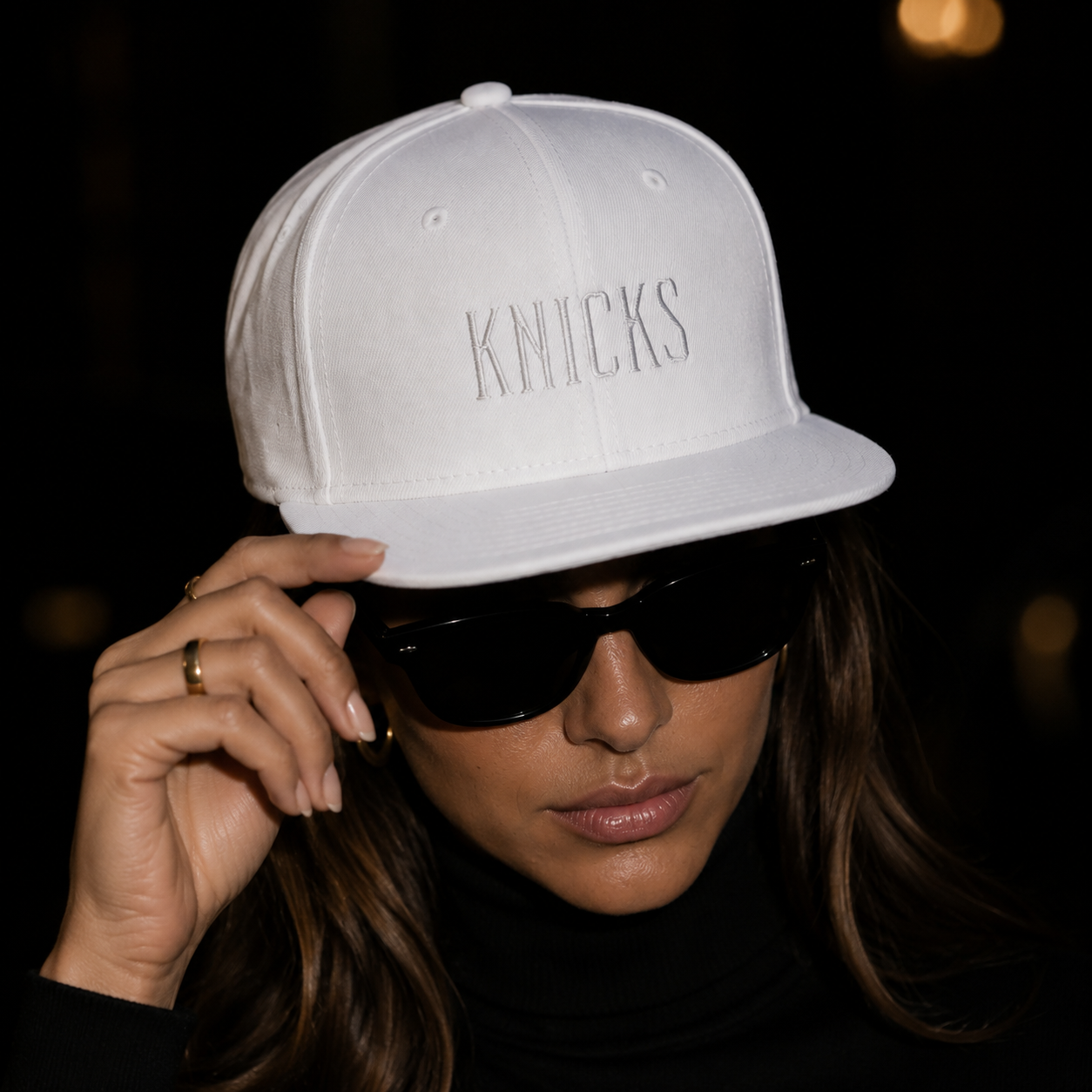 Knicks White Lettering Hat .png