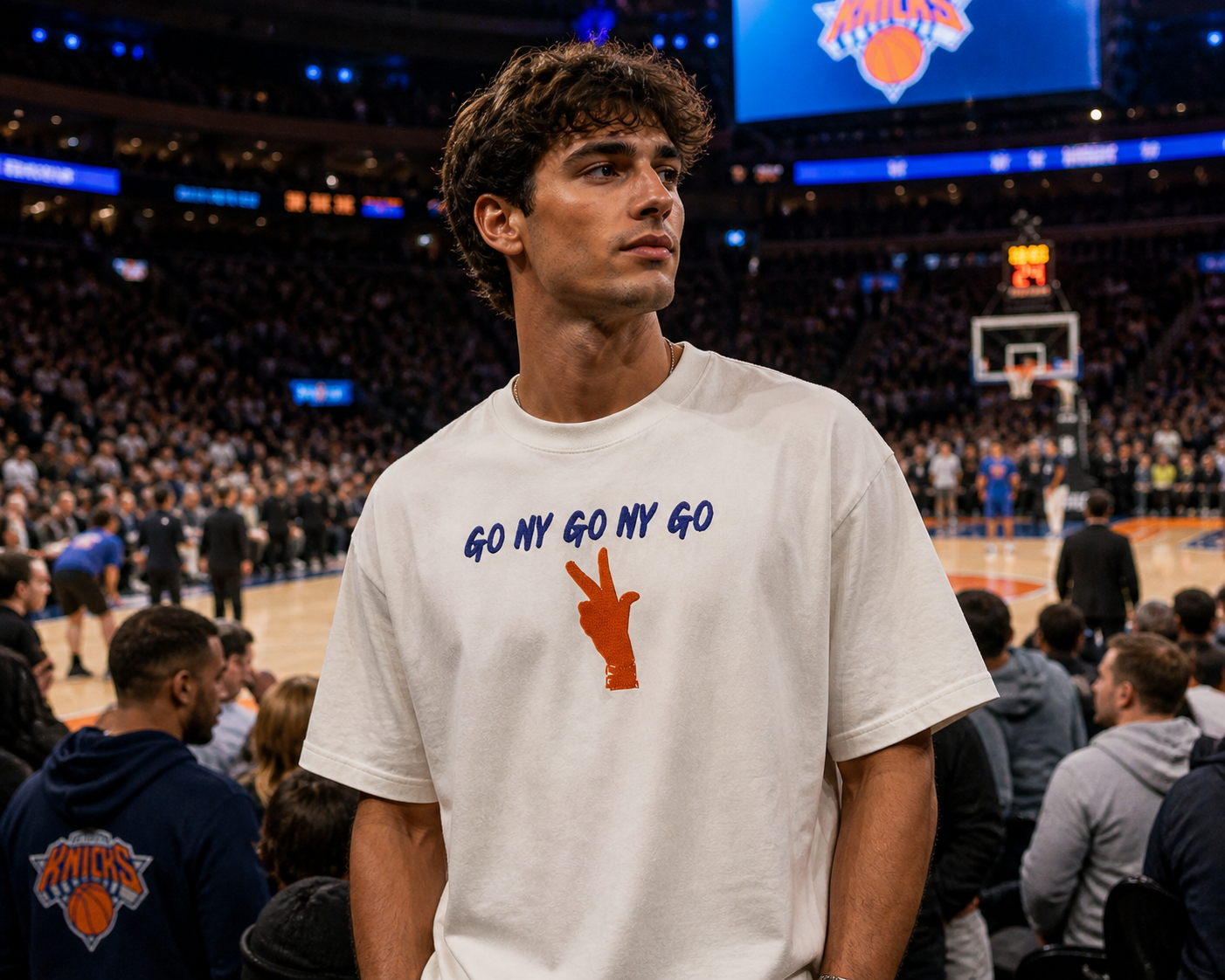 NY Knicks GO NY GO Oversized T-Shirt Model.png