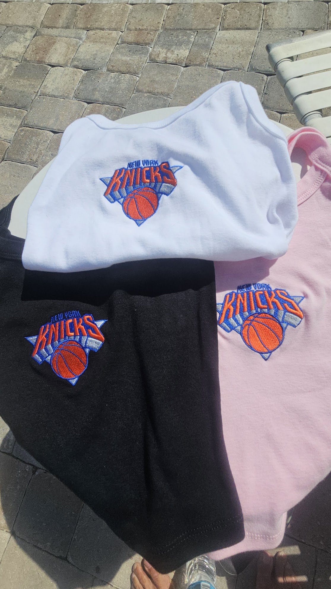 NY Knicks Tank Tops | White, Pink, Black | Folded.jpg