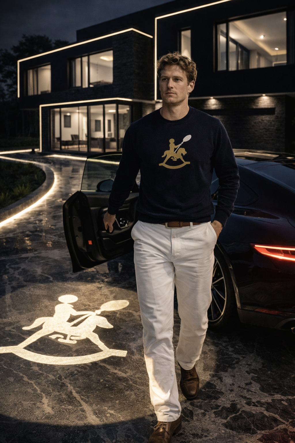 Viceroy Porsche Man Steps Outside Car with logo.png
