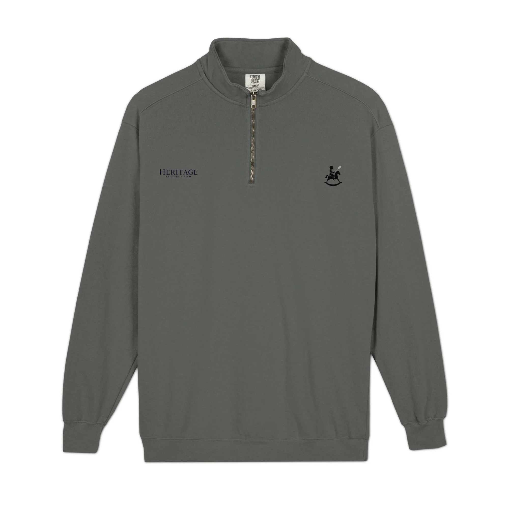 unisex-garment-dyed-quarter-zip-sweatshirt-pepper-front-6a6e8d949687f.jpg