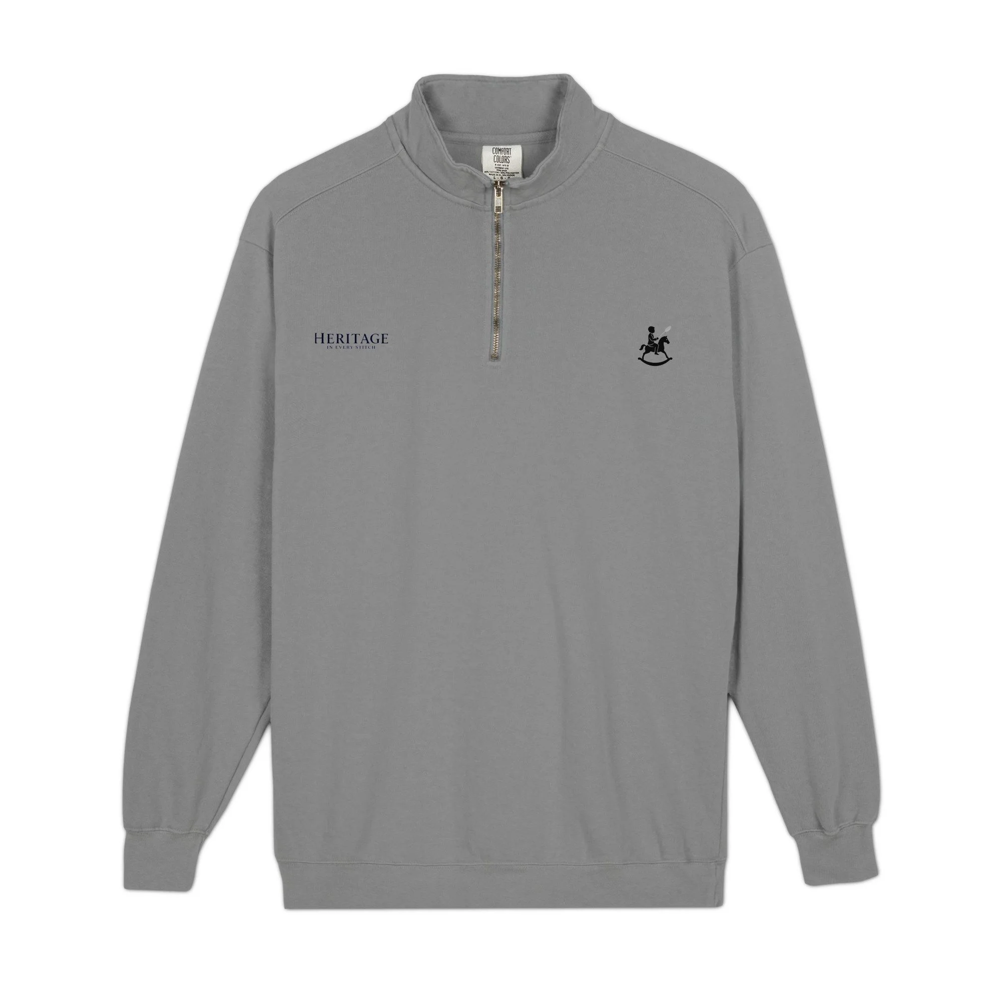 unisex-garment-dyed-quarter-zip-sweatshirt-grey-front-6a6e8d9496923.jpg