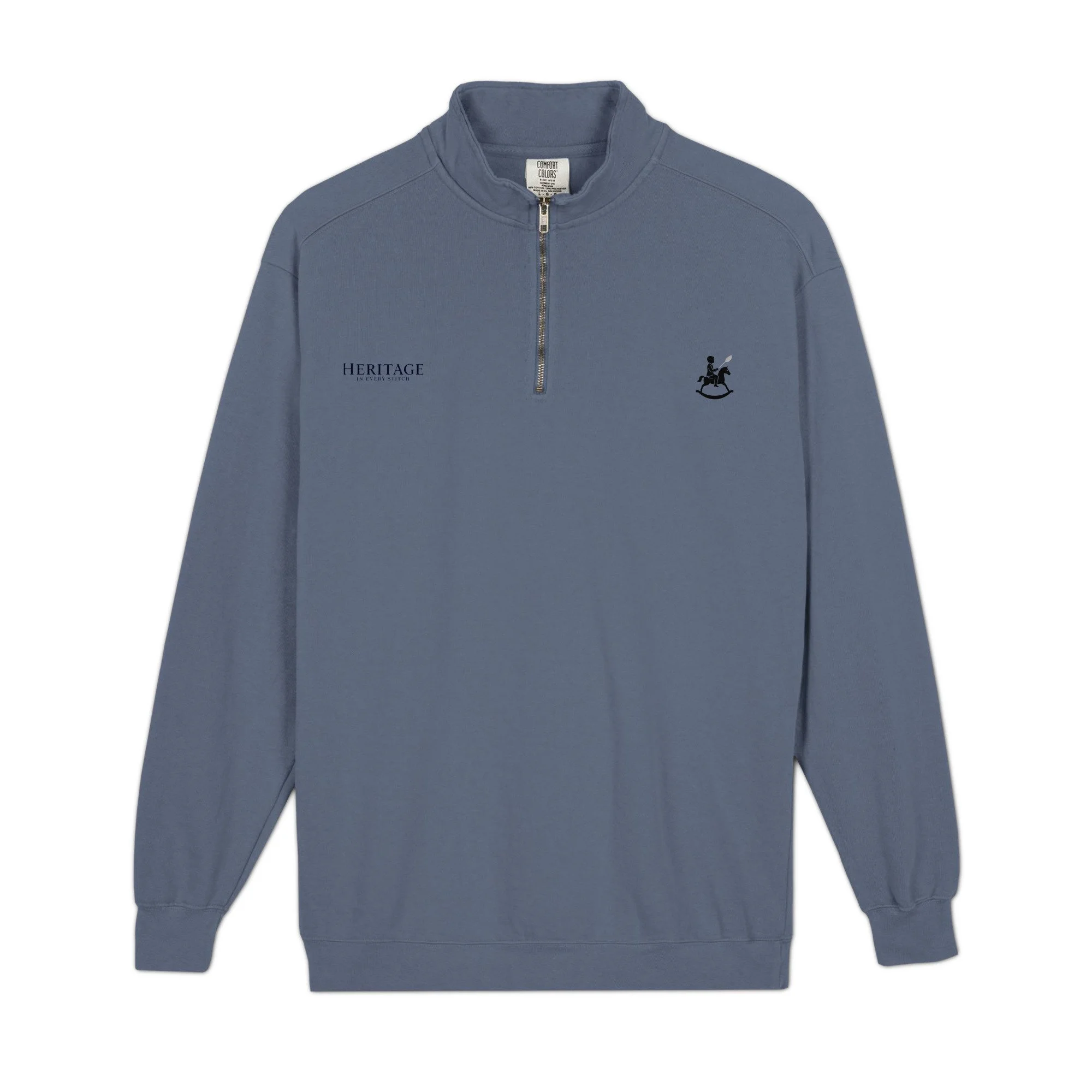 unisex-garment-dyed-quarter-zip-sweatshirt-blue-jean-front-6a6e8d94969d0.jpg