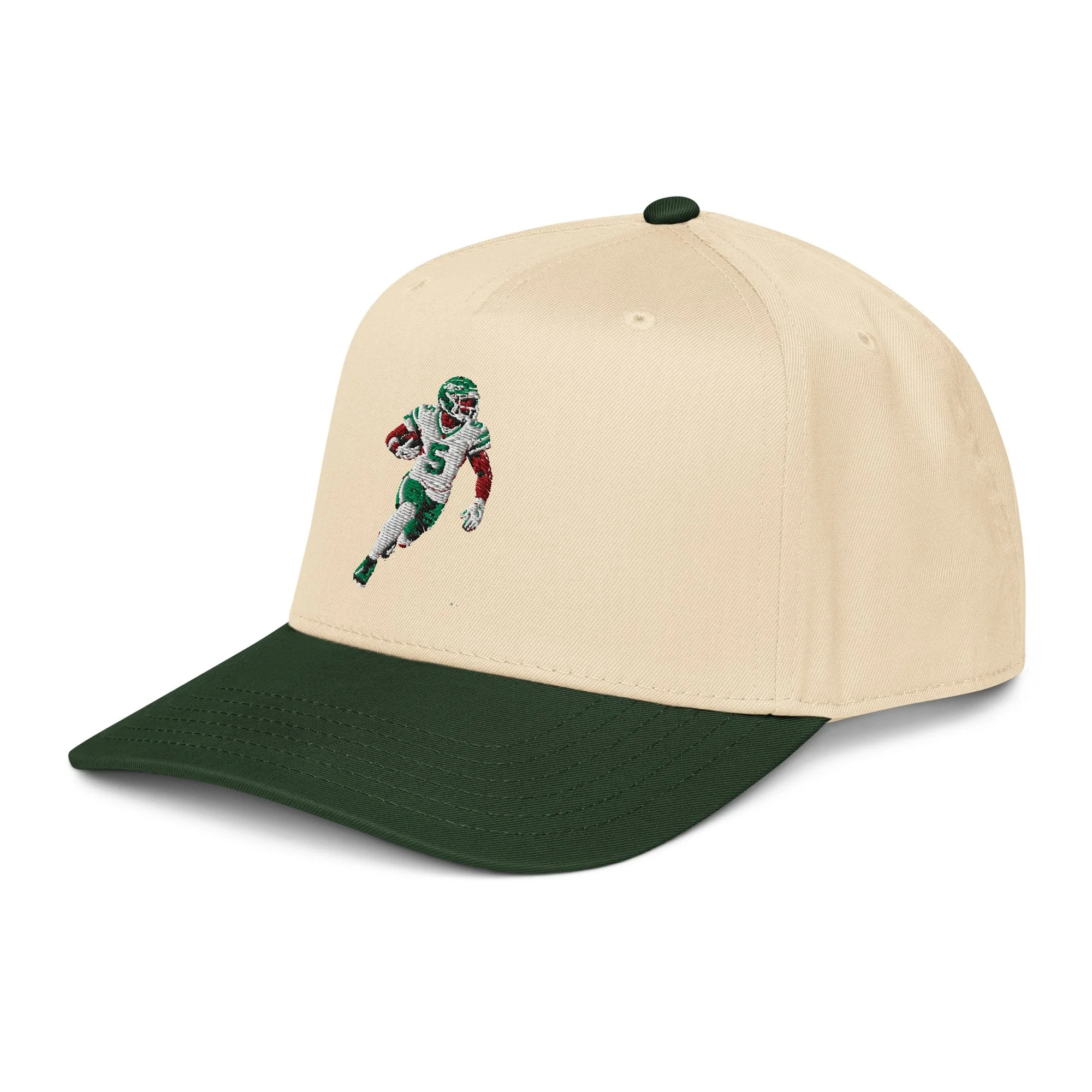 5-panel-mid-profile-baseball-cap-dark-green-natural-left-front-6a8f8406c8587.jpg