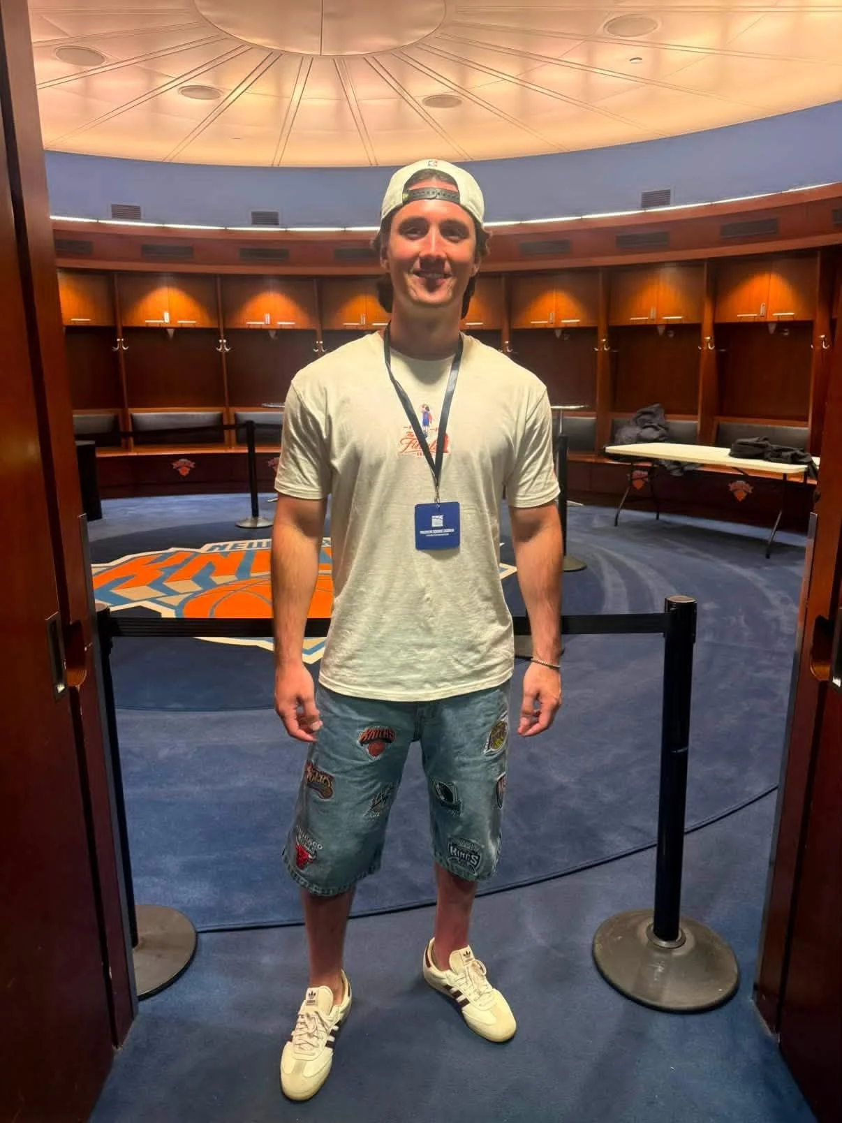Conor Wearing Finals Knicks T-Shirt.jpg